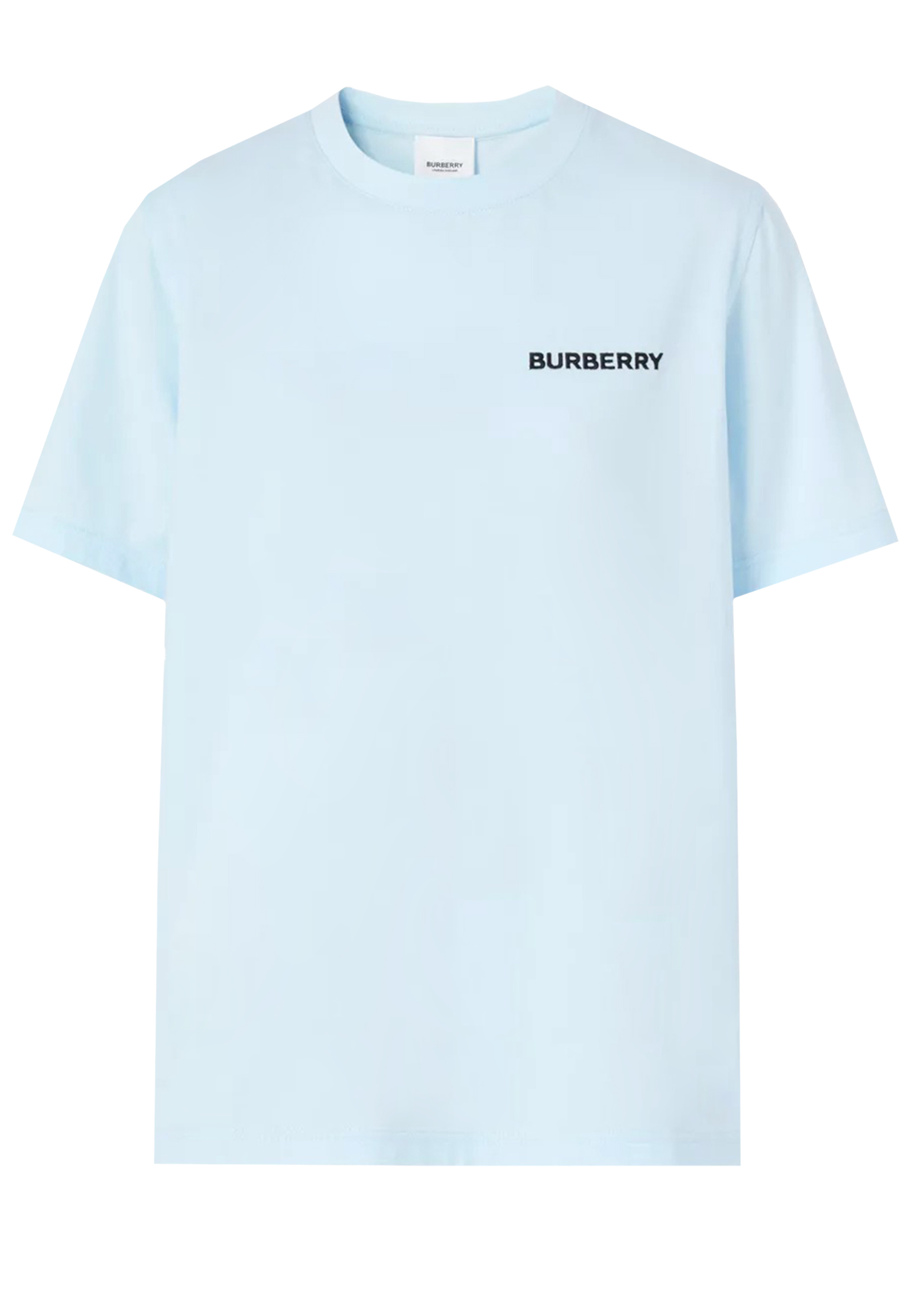 Футболка BURBERRY голубого цвета