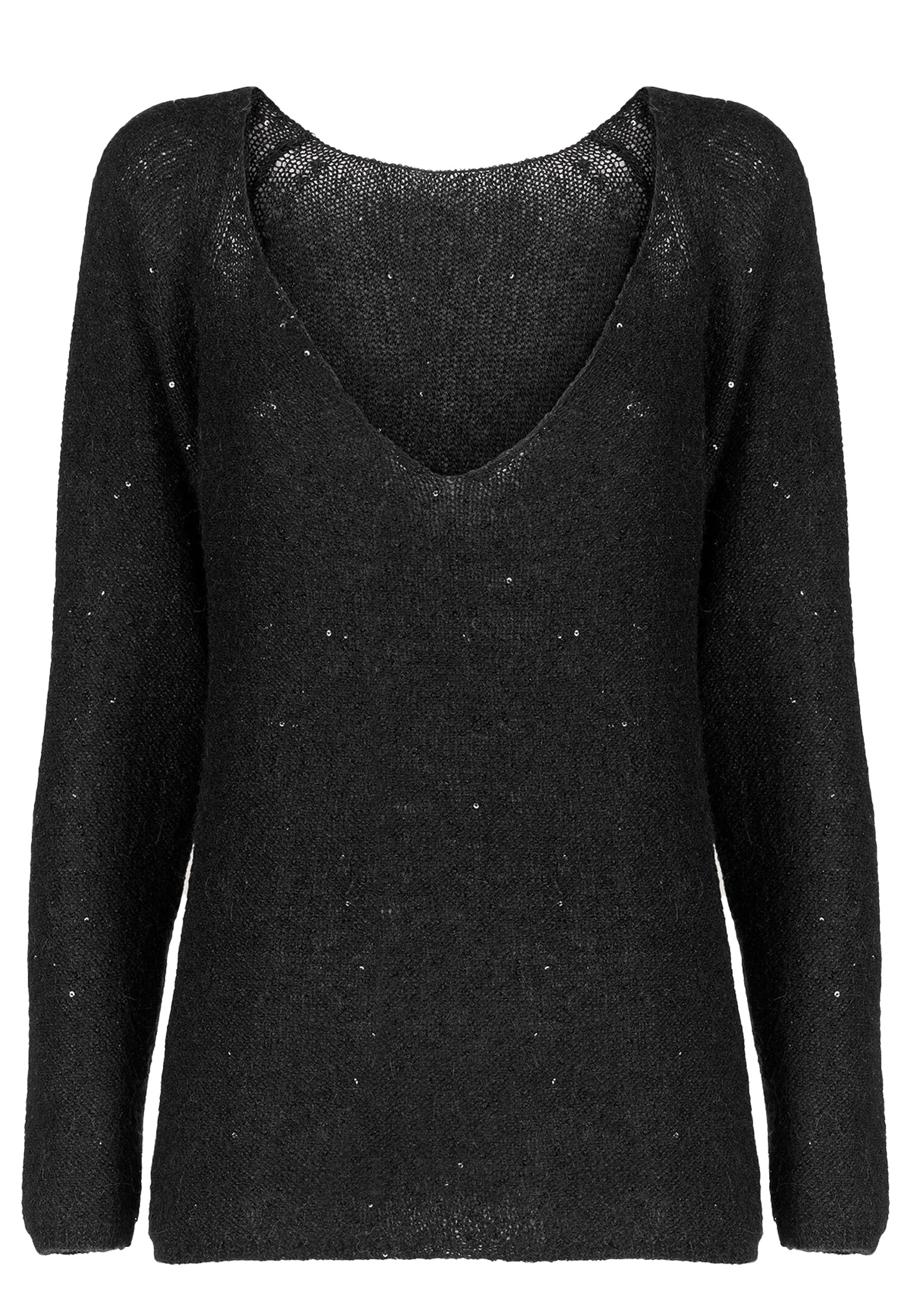 Пуловер LUISA SPAGNOLI Черный, размер M
