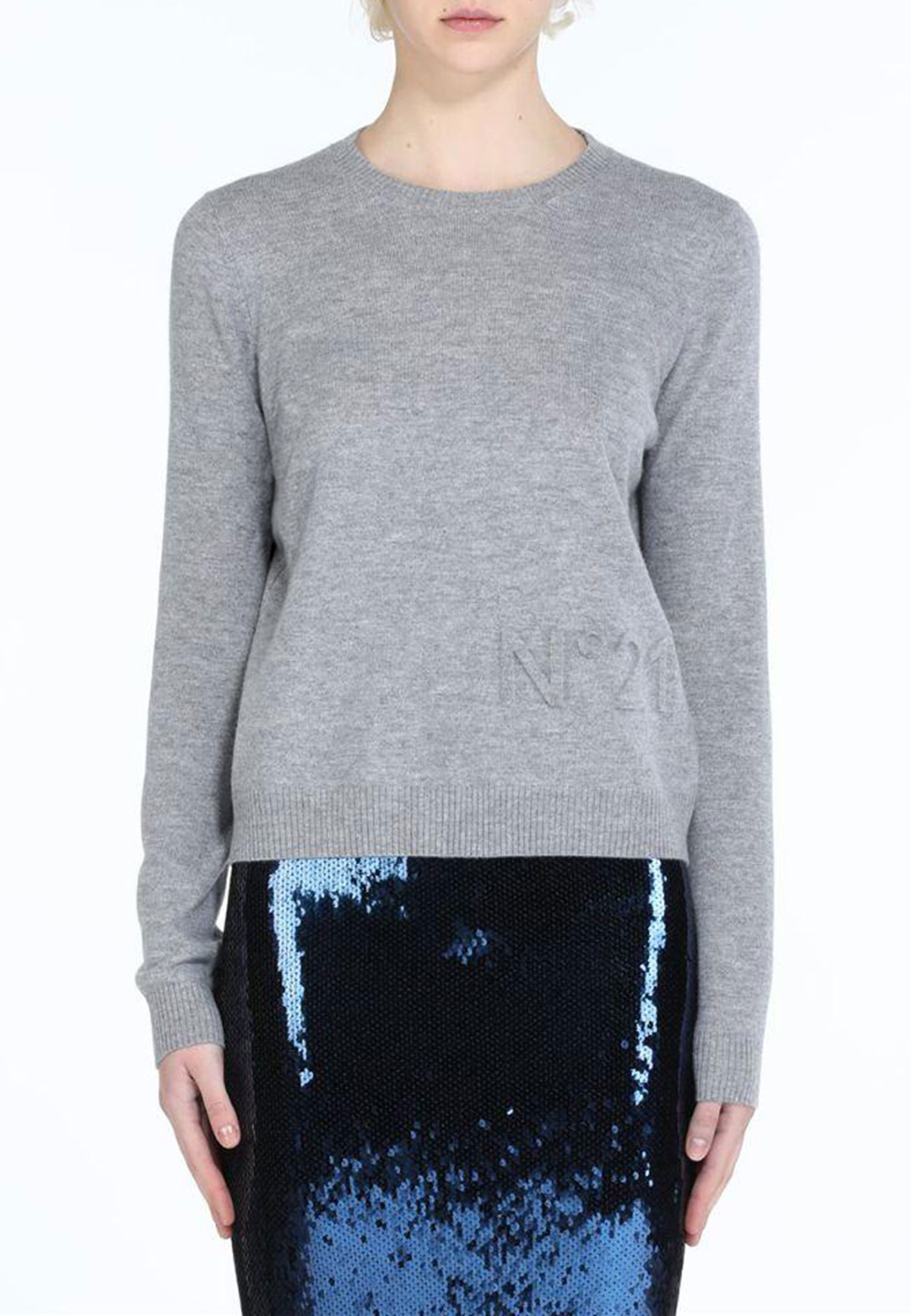 Пуловер No21 Серый, размер 40 164300 - фото 1
