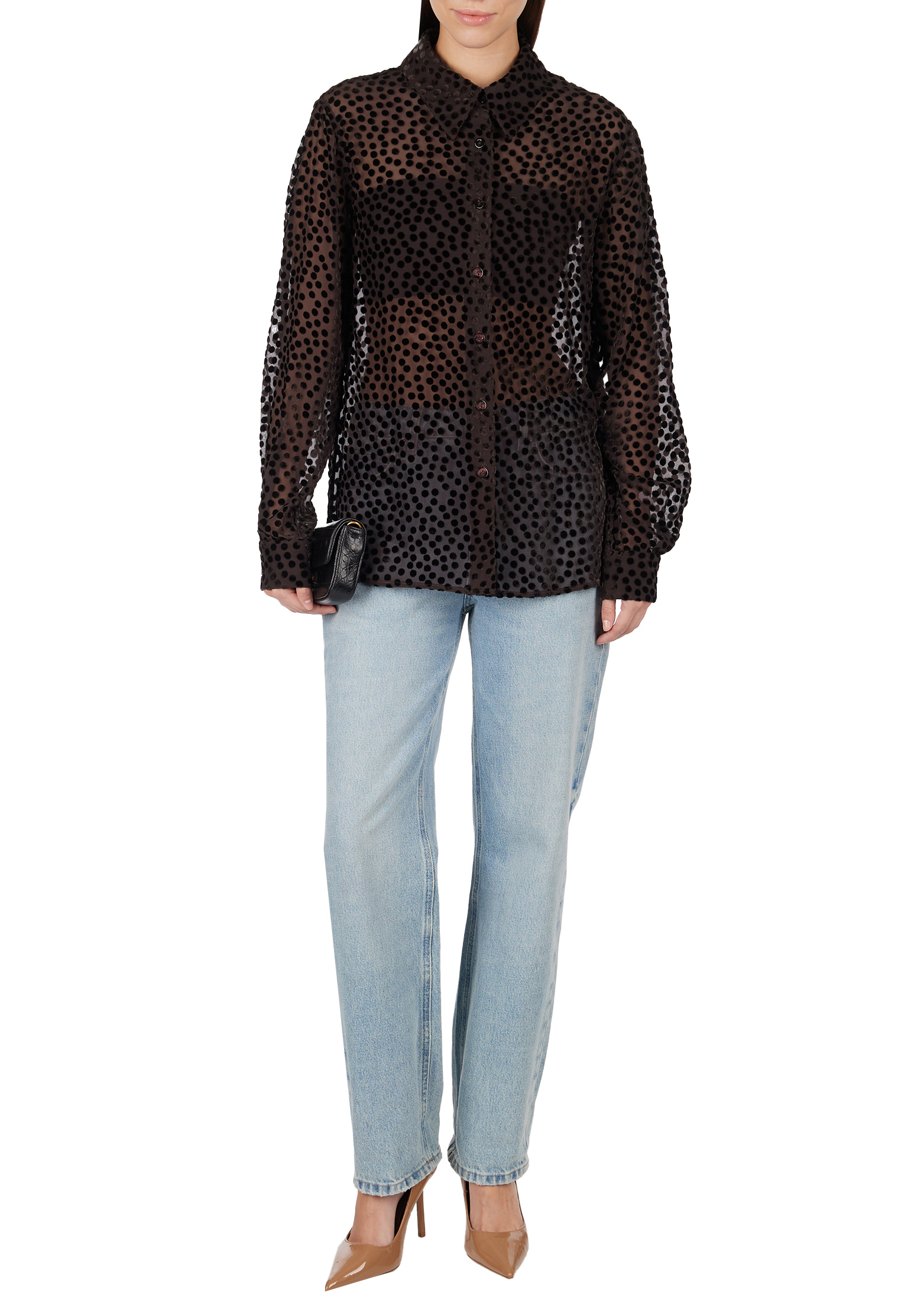 

Блуза LUISA SPAGNOLI, Коричневый, Коричневый