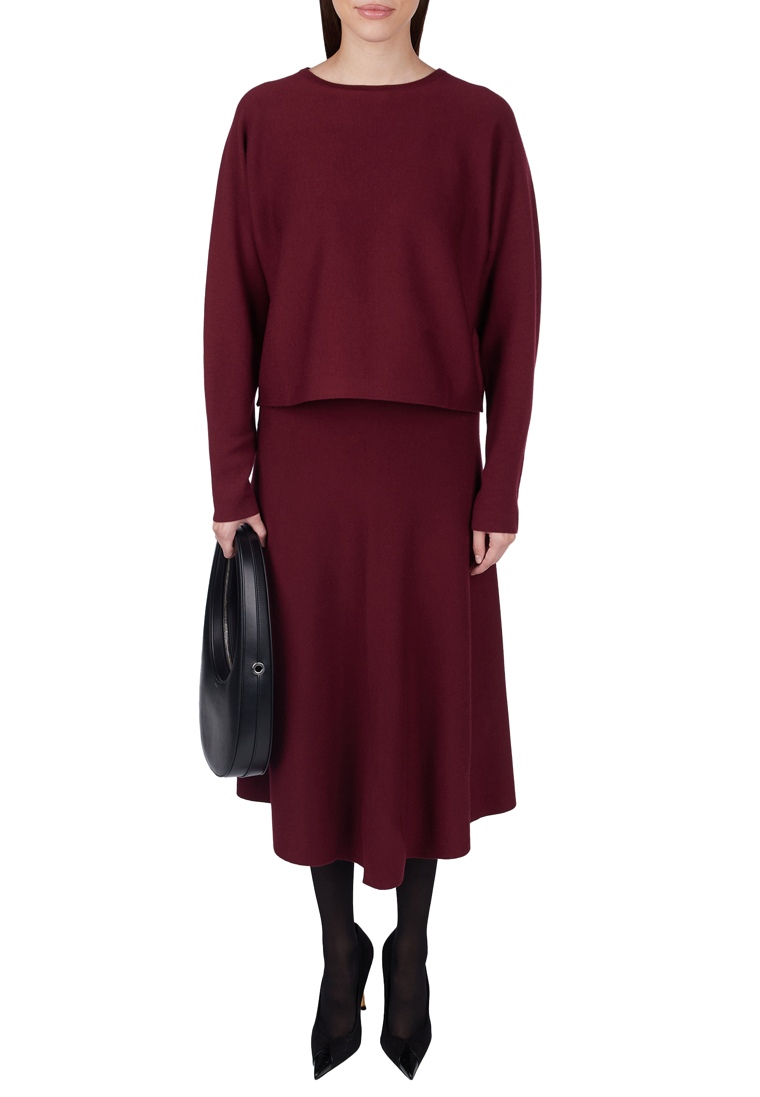 

Джемпер ALLUDE, Бордовый, Бордовый