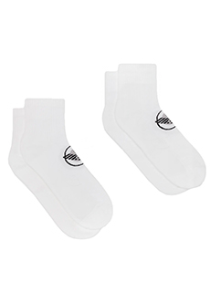 Комплект из двух пар белых носков EMPORIO ARMANI