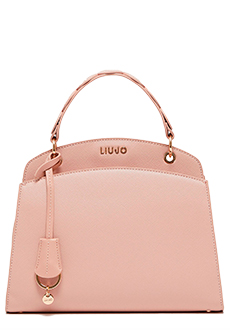 Розовая сумка с декорированным ремешком LIU JO