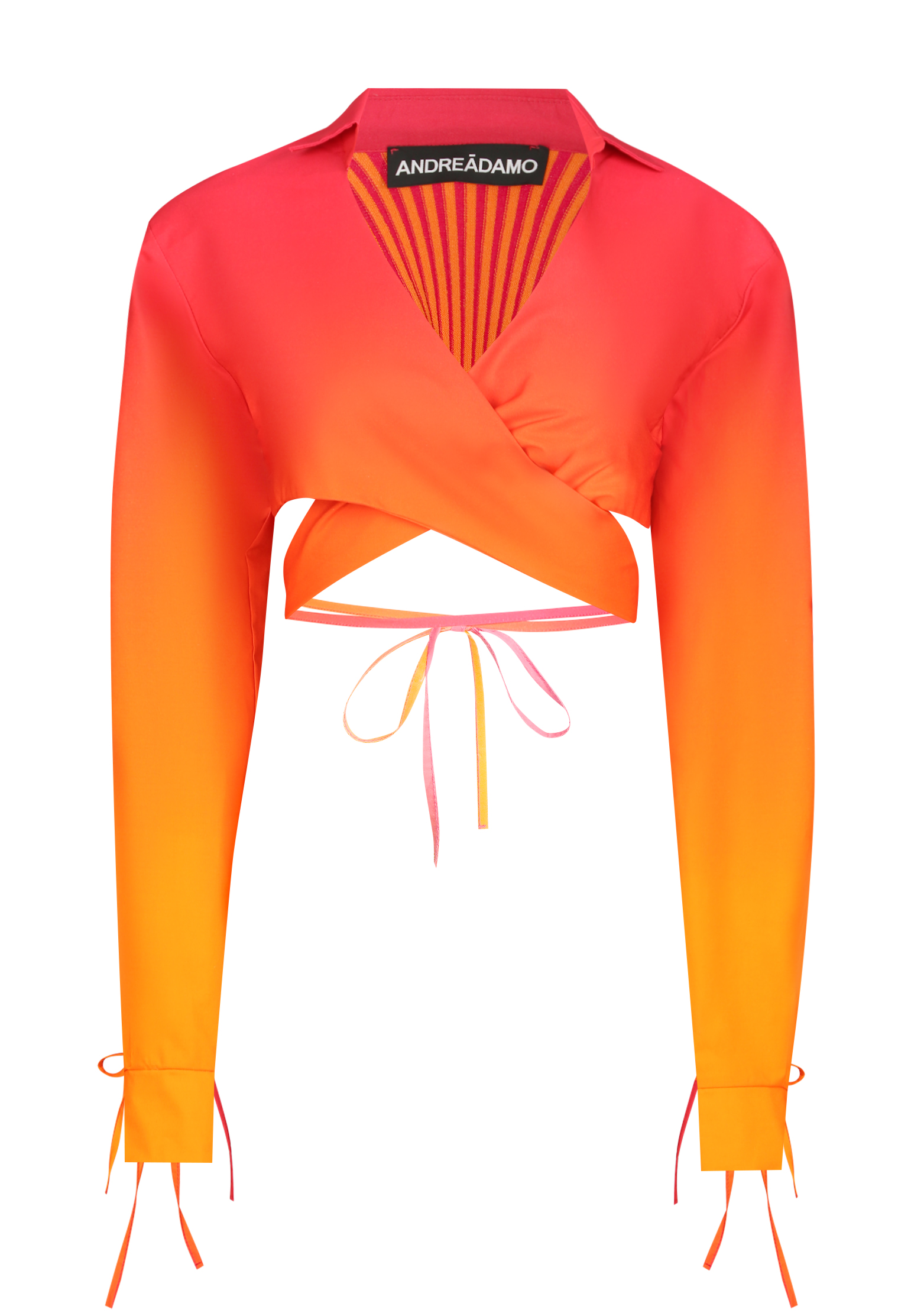 Блуза ANDREADAMO оранжевого цвета