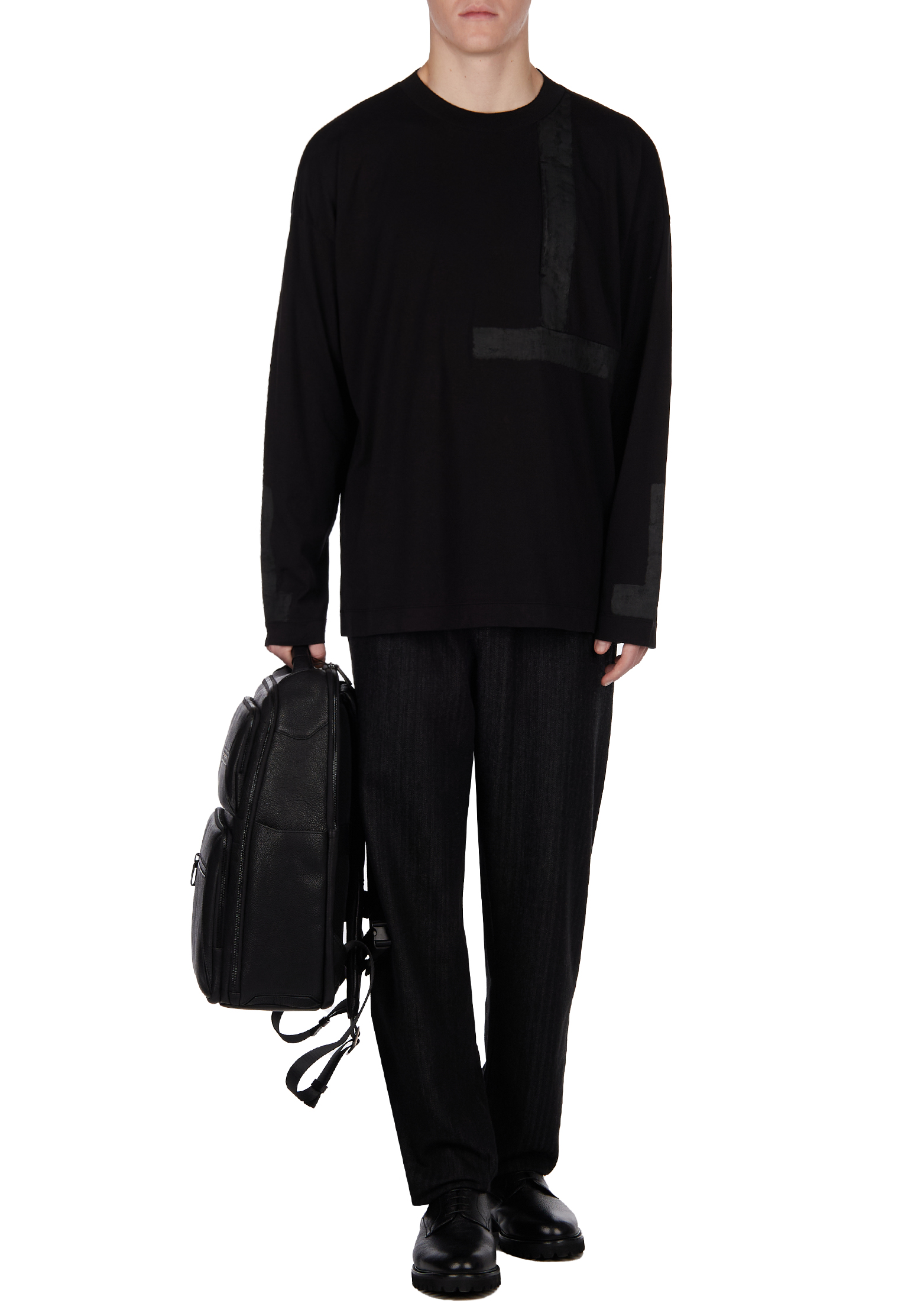 

Лонгслив TRANSIT, Черный, Черный