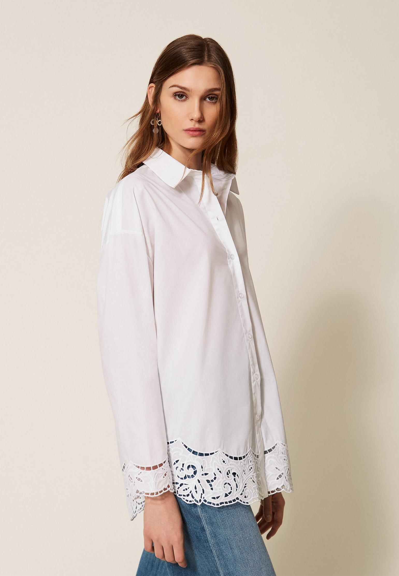 

Рубашка TWINSET Milano, Белый, Белый