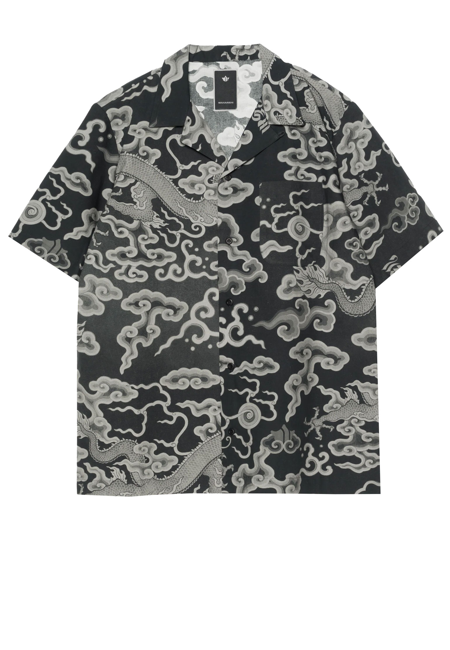 Рубашка MAHARISHI Черный, размер M 176255 - фото 1