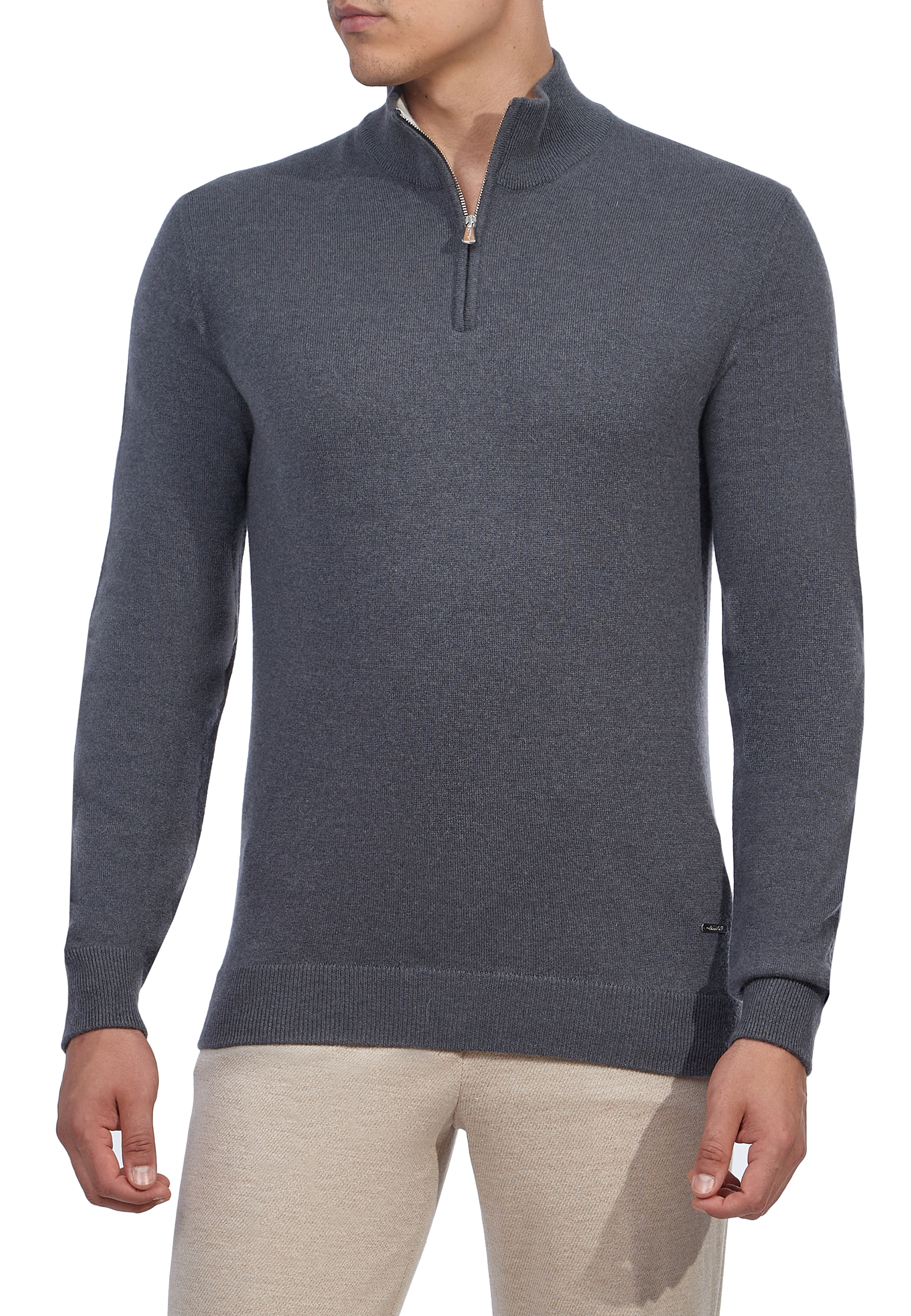 

Пуловер с замком MANDELLI, Серый, Серый