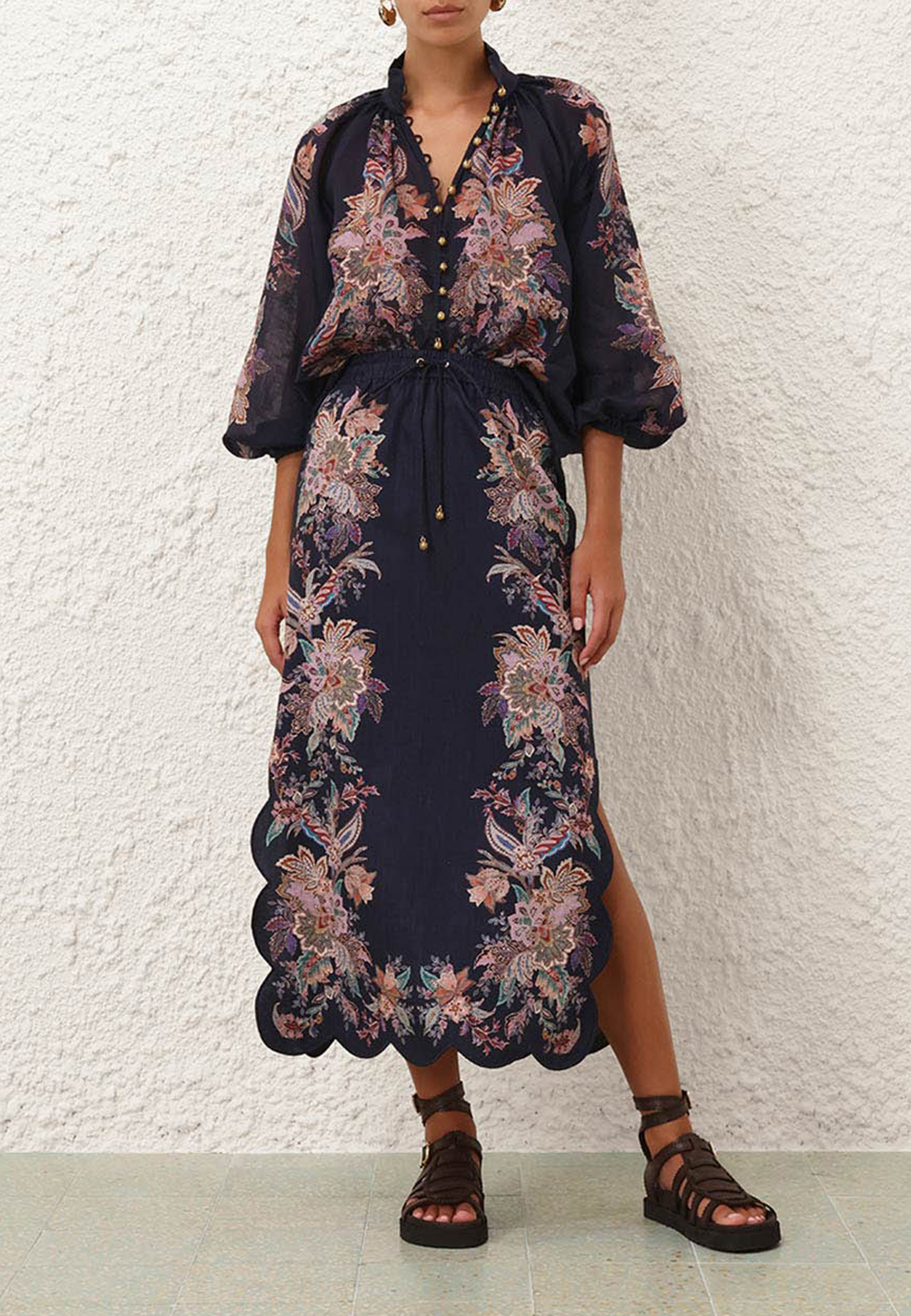 

Юбка ZIMMERMANN, Синий, Синий