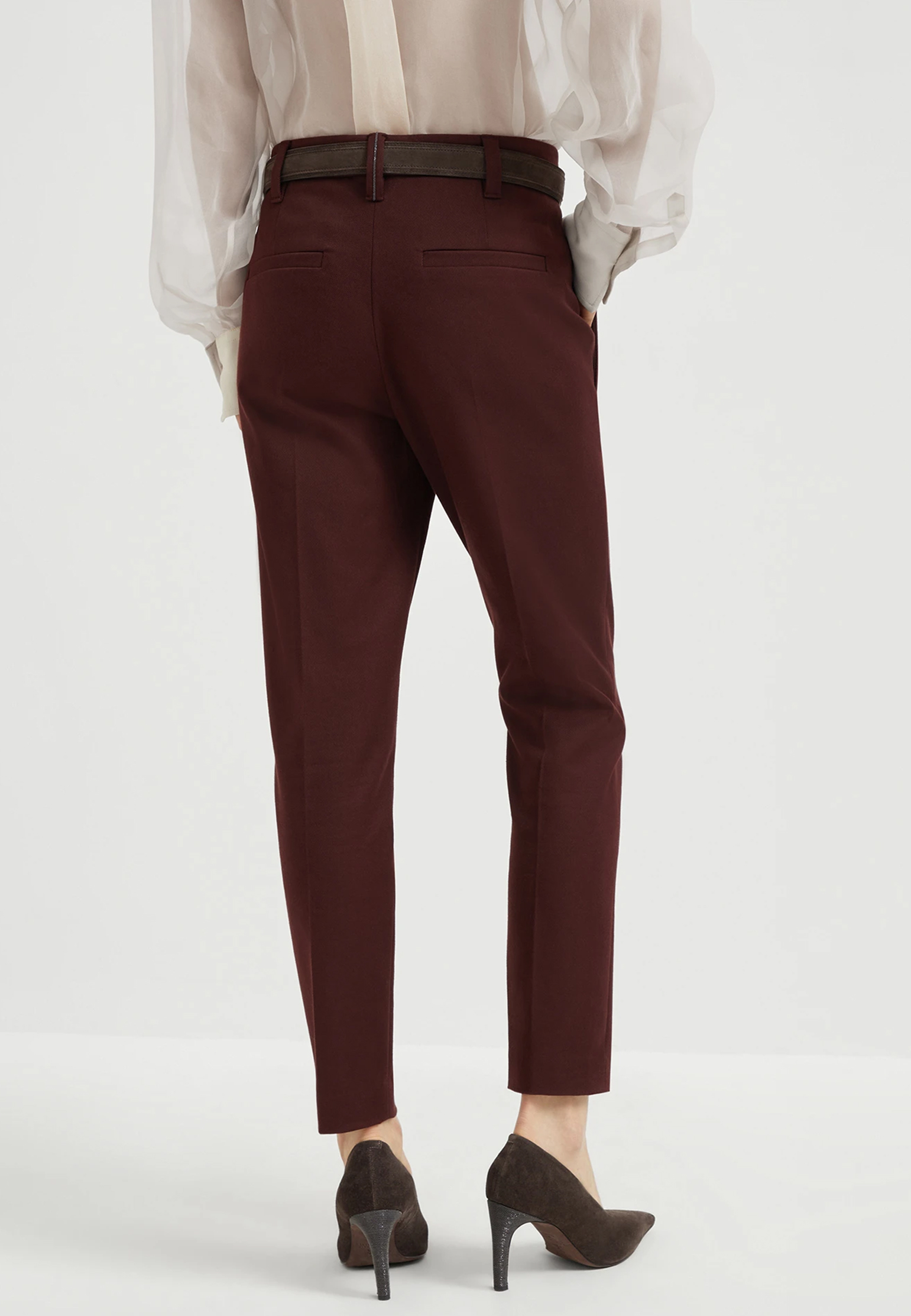 

Брюки BRUNELLO CUCINELLI, Бордовый, Бордовый