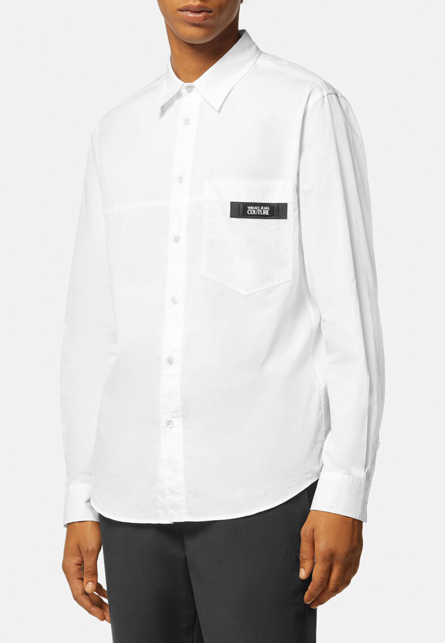 Рубашка VERSACE JEANS COUTURE белого цвета
