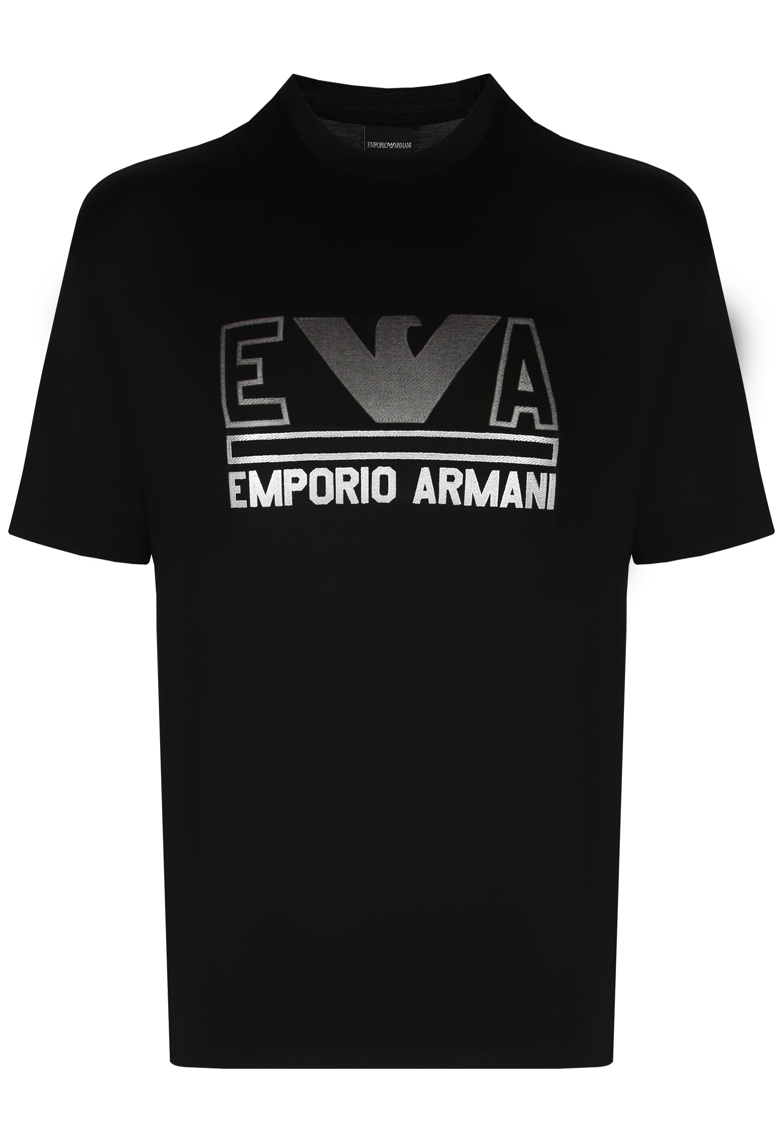 Футболка EMPORIO ARMANI черного цвета