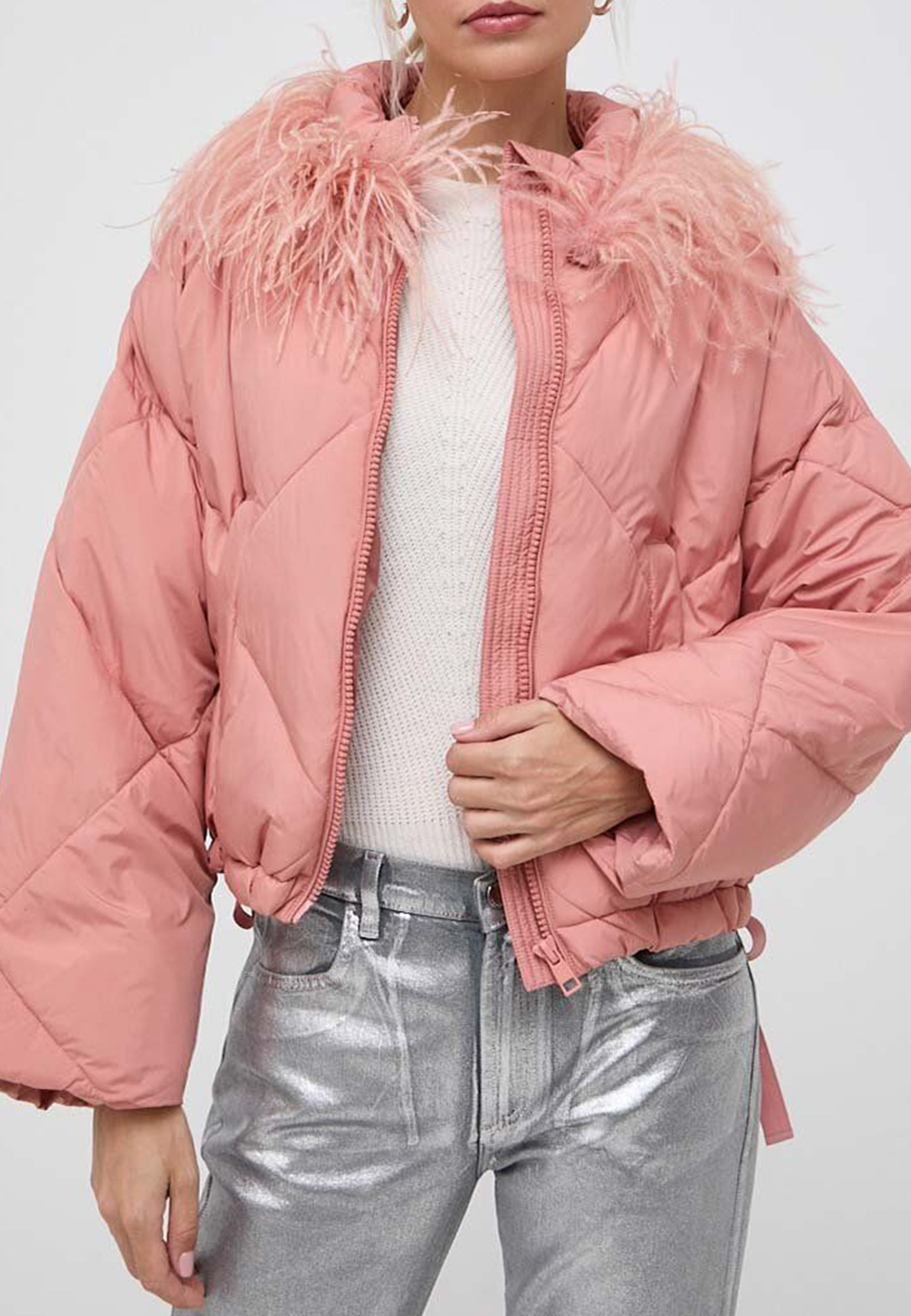 Куртка TWINSET Milano Розовый, размер 38 164854 - фото 1