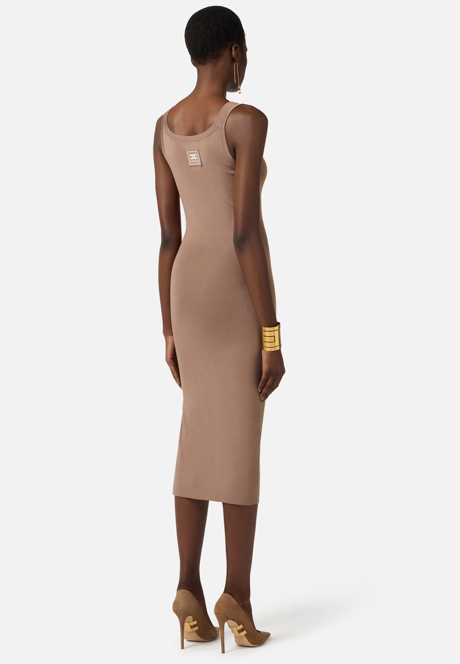 

Платье ELISABETTA FRANCHI, Бежевый, Бежевый