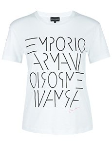 Белая футболка EMPORIO ARMANI