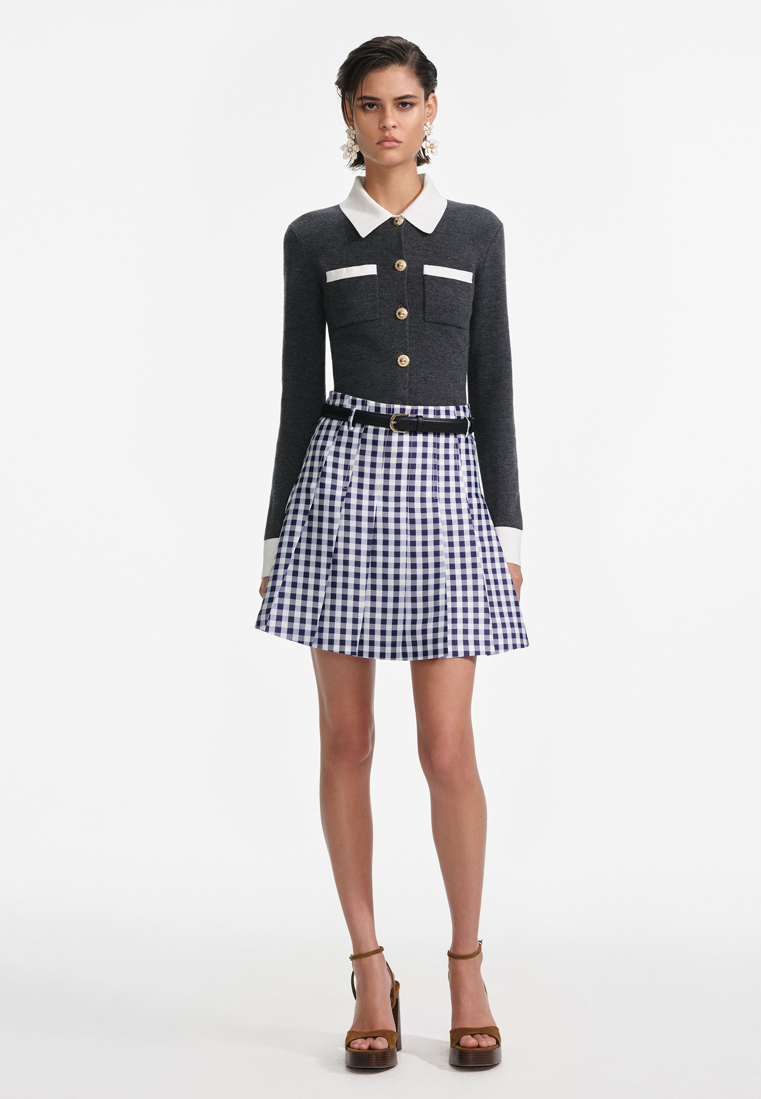 

Кардиган SELF-PORTRAIT, Серый, Серый