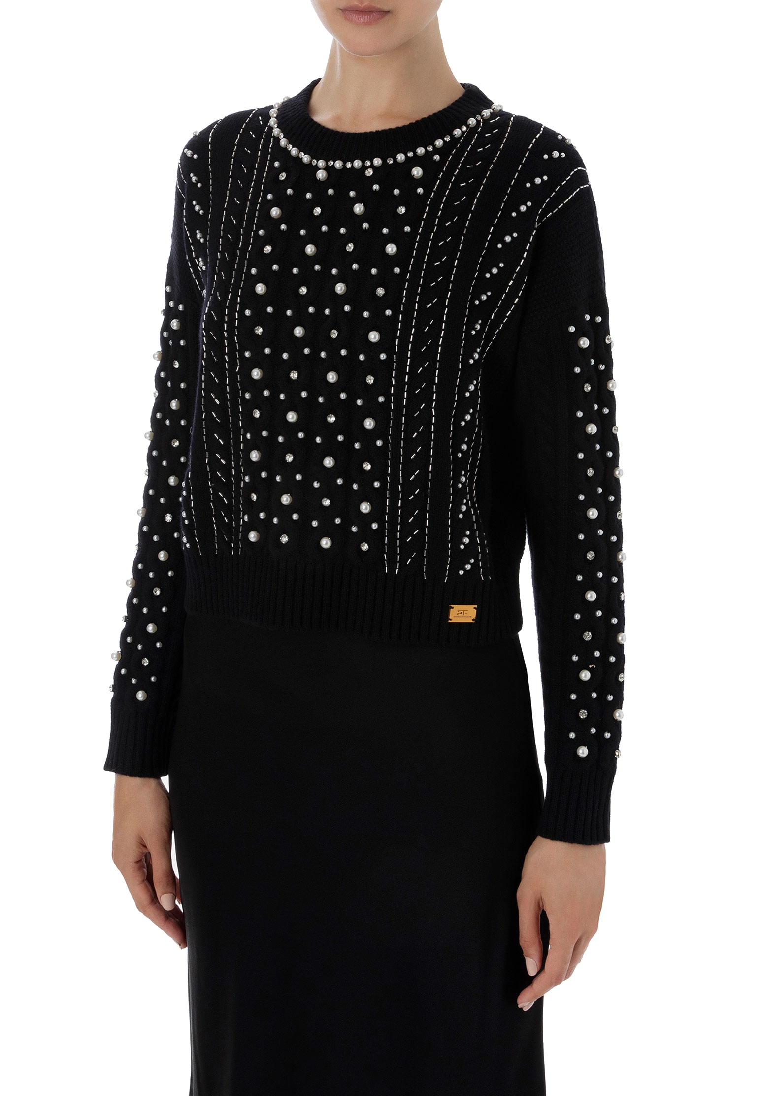 

Джемпер ELISABETTA FRANCHI, Черный, Черный