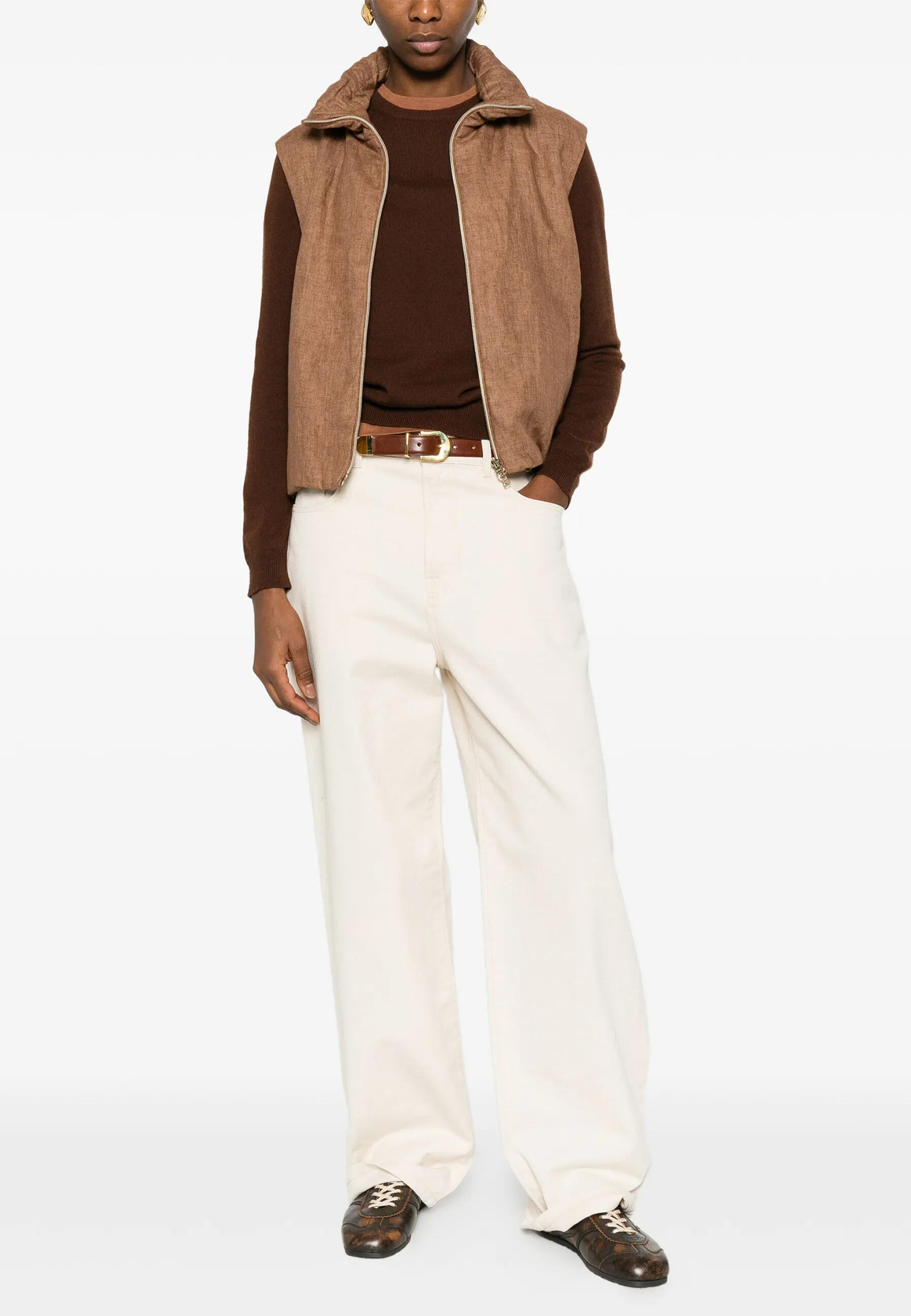 

Жилет HERNO, Коричневый, Коричневый