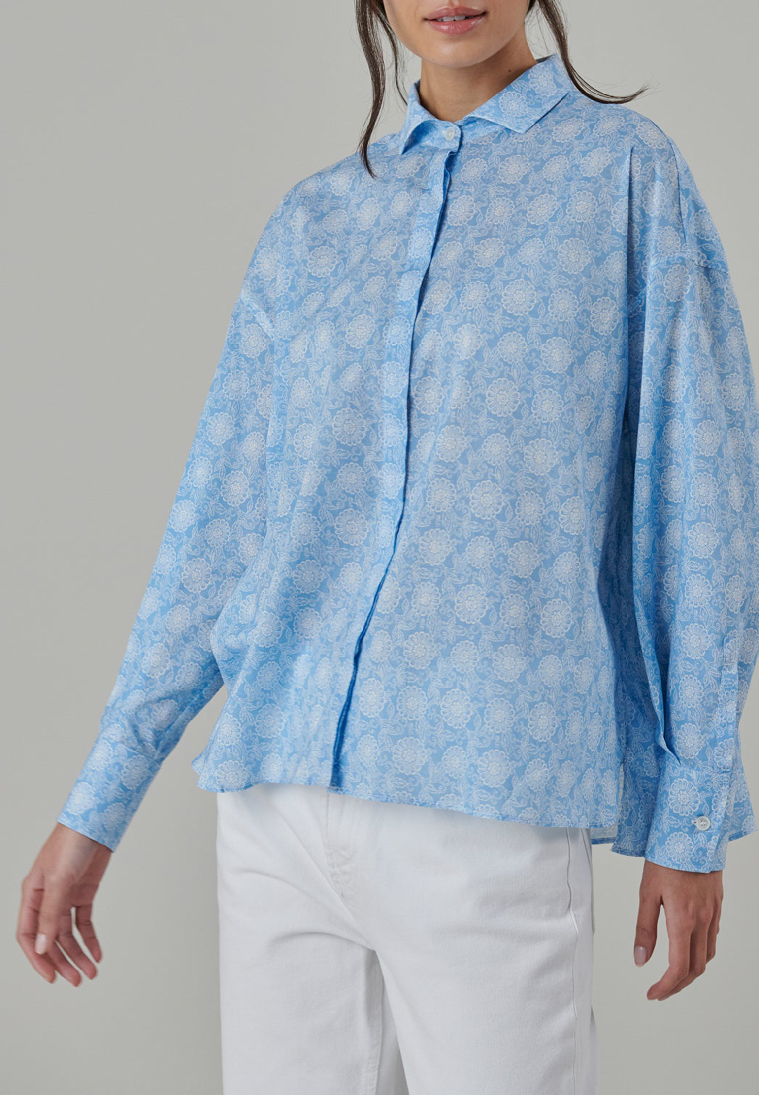 Рубашка FEDELI Голубой, размер 40 156137 - фото 1
