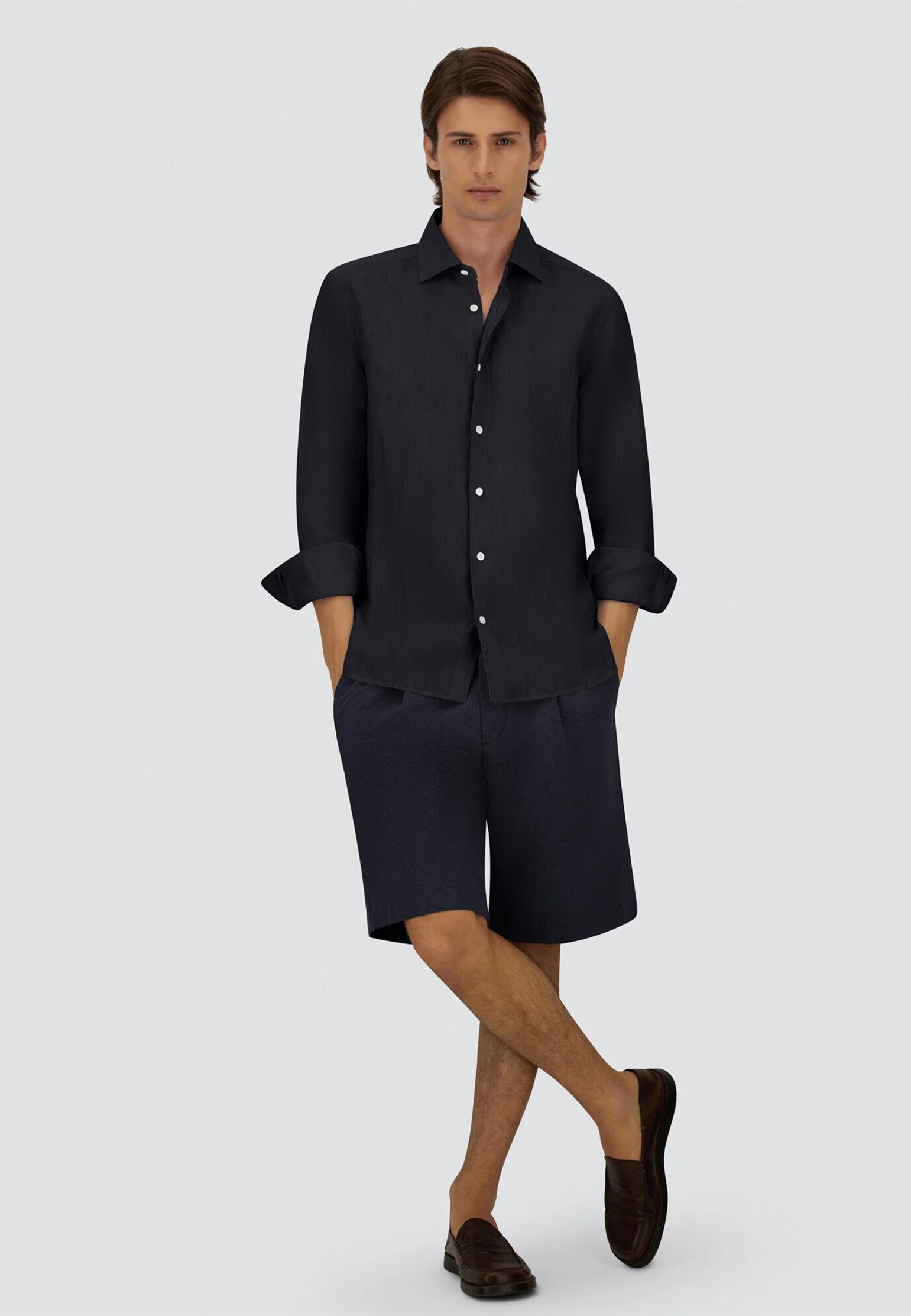 

Рубашка HERNO, Синий, Синий