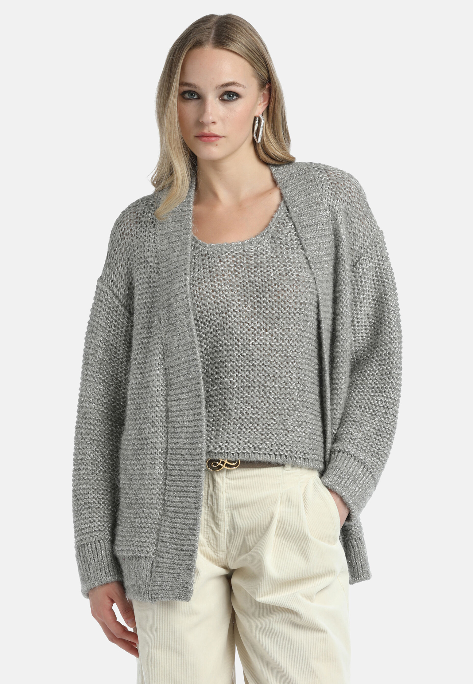 

Кардиган LUISA SPAGNOLI, Серый, Серый