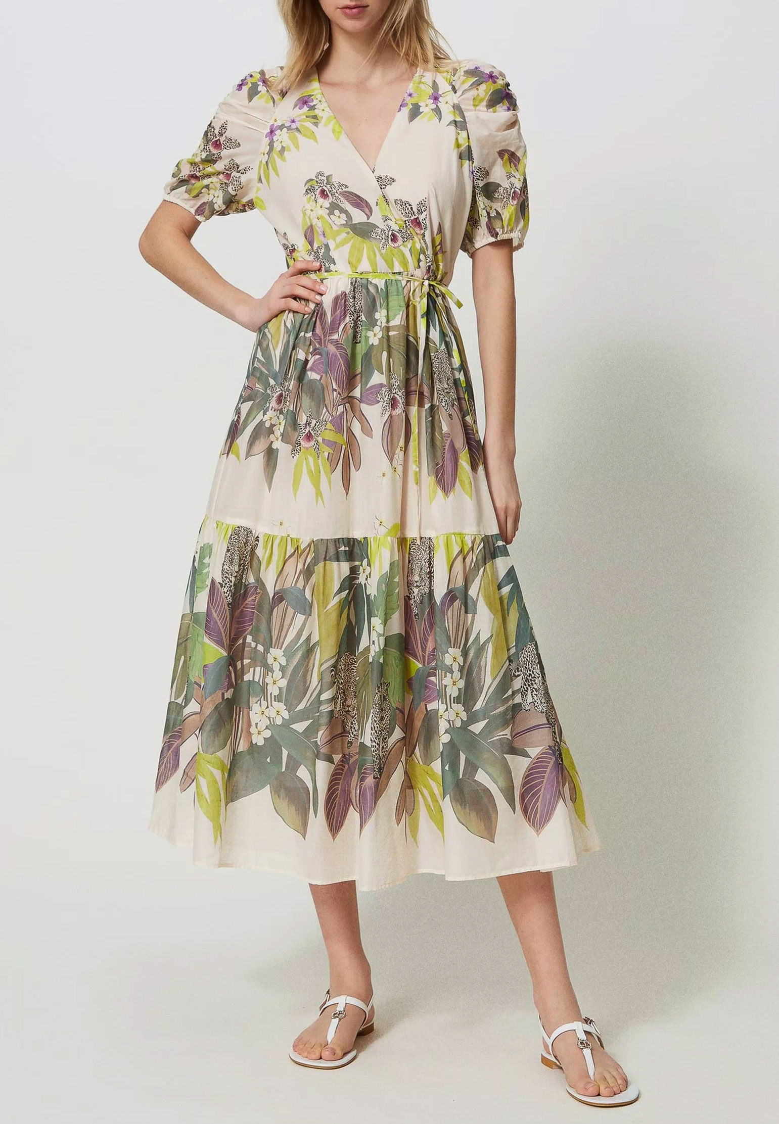 Платье TWINSET Milano Разноцветный, размер 50 174149 - фото 1
