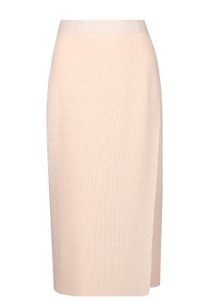 Розовая миди-юбка из рельефного трикотажа FABIANA FILIPPI