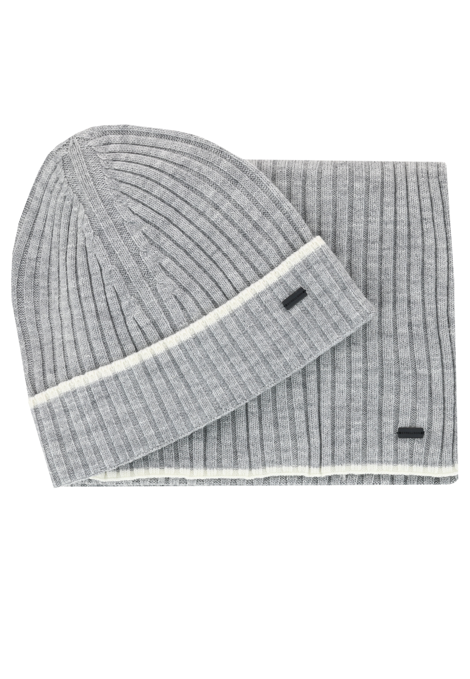 Комплект шапка и шарф STRELLSON Серый
