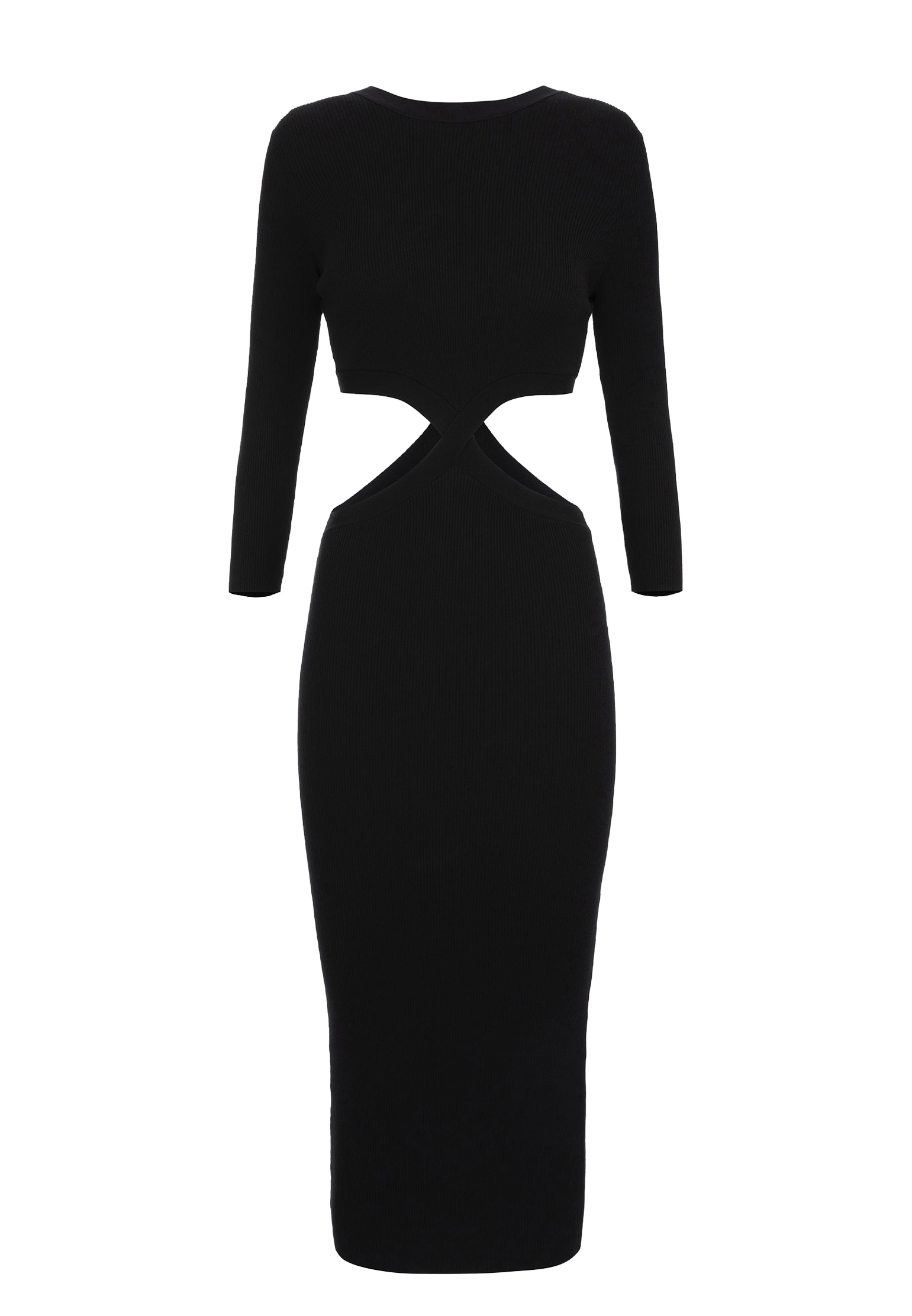Платье ELISABETTA FRANCHI Черный, размер 42