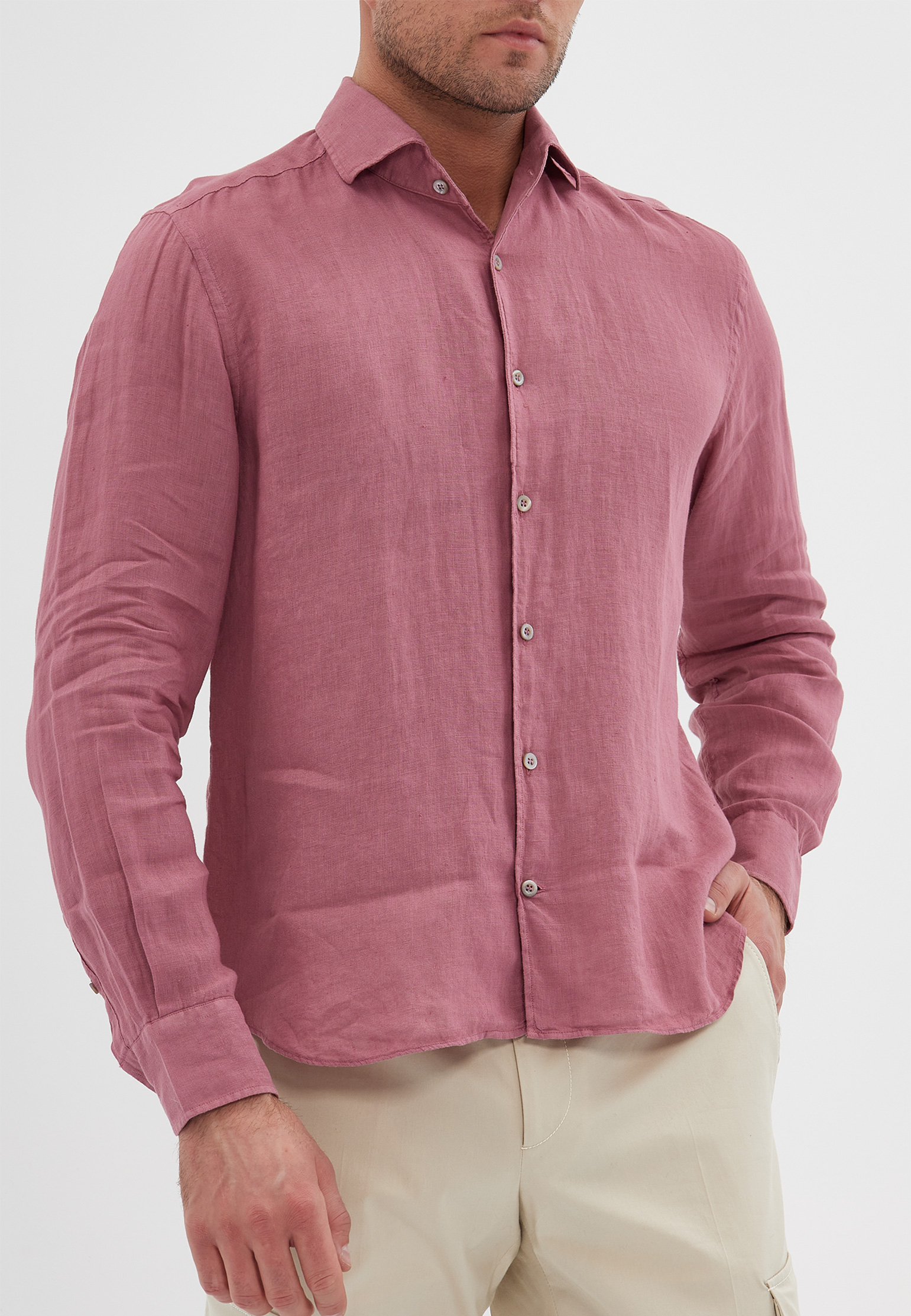 Рубашка CORNELIANI Бордовый, размер 43 159905 - фото 1