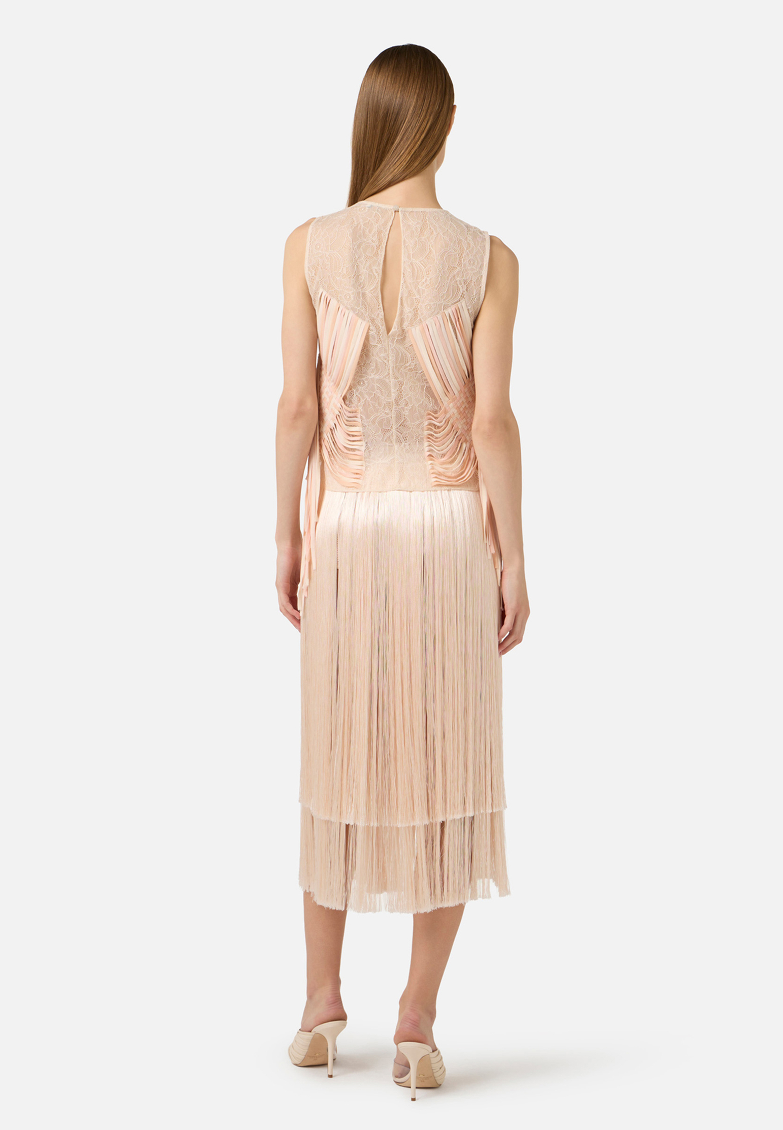 

Юбка ELISABETTA FRANCHI, Бежевый, Бежевый