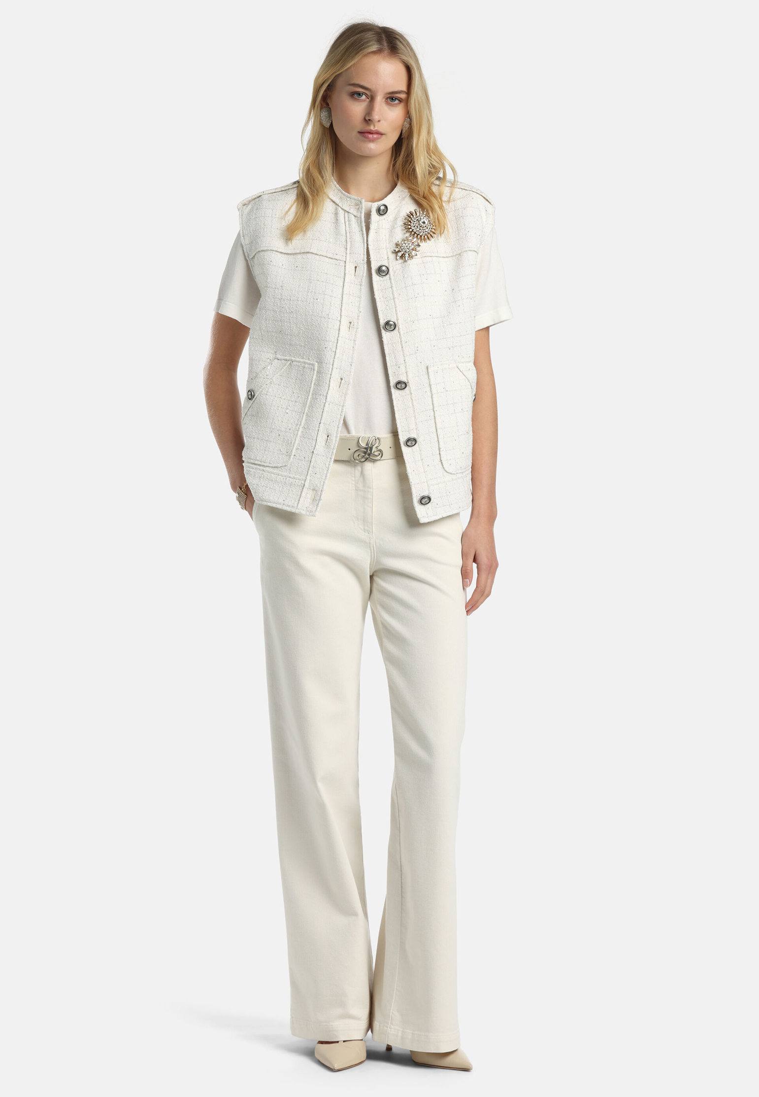 

Жилет LUISA SPAGNOLI, Белый, Белый