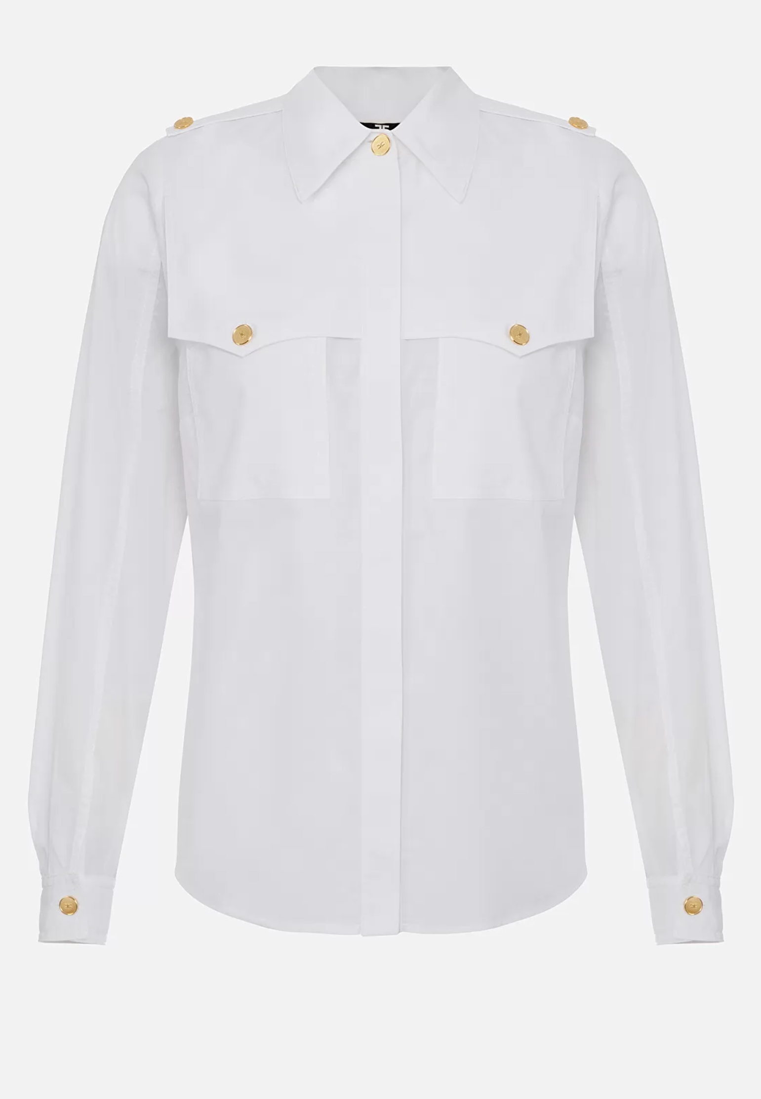 Рубашка ELISABETTA FRANCHI Белый, размер 38