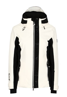 Утепленная лыжная куртка с капюшоном EA7