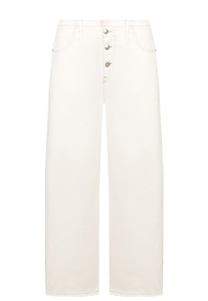 Широкие белые джинсы MM6 Maison Margiela