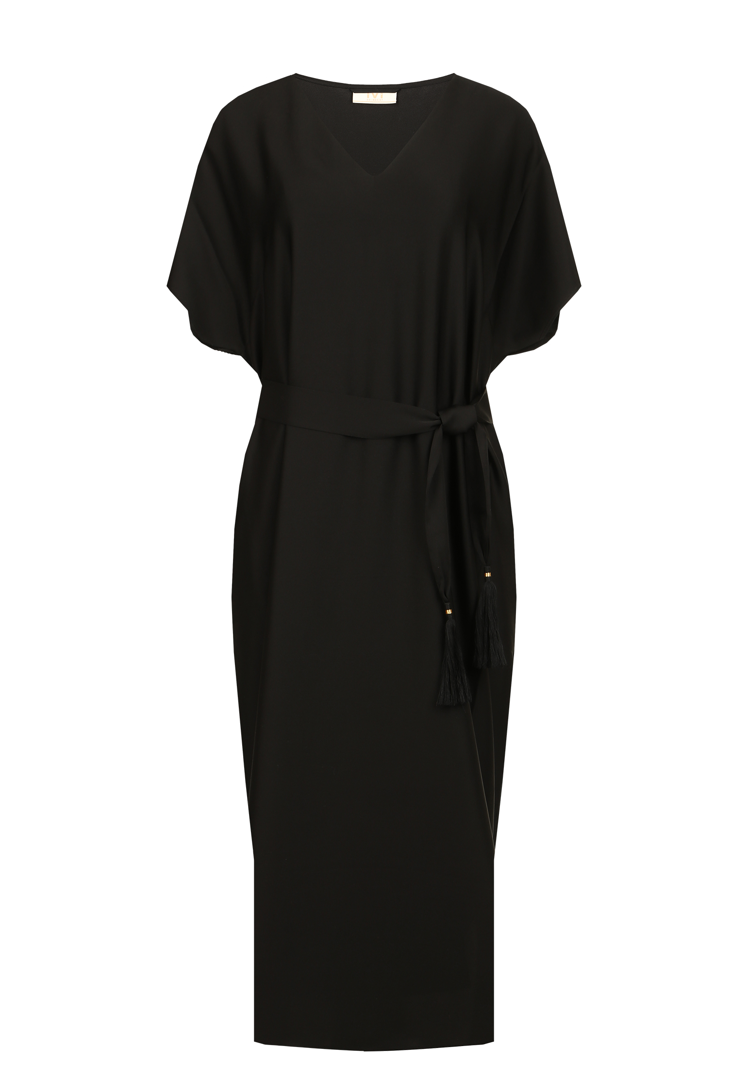 Платье IVI COLLECTION Черный, размер 40