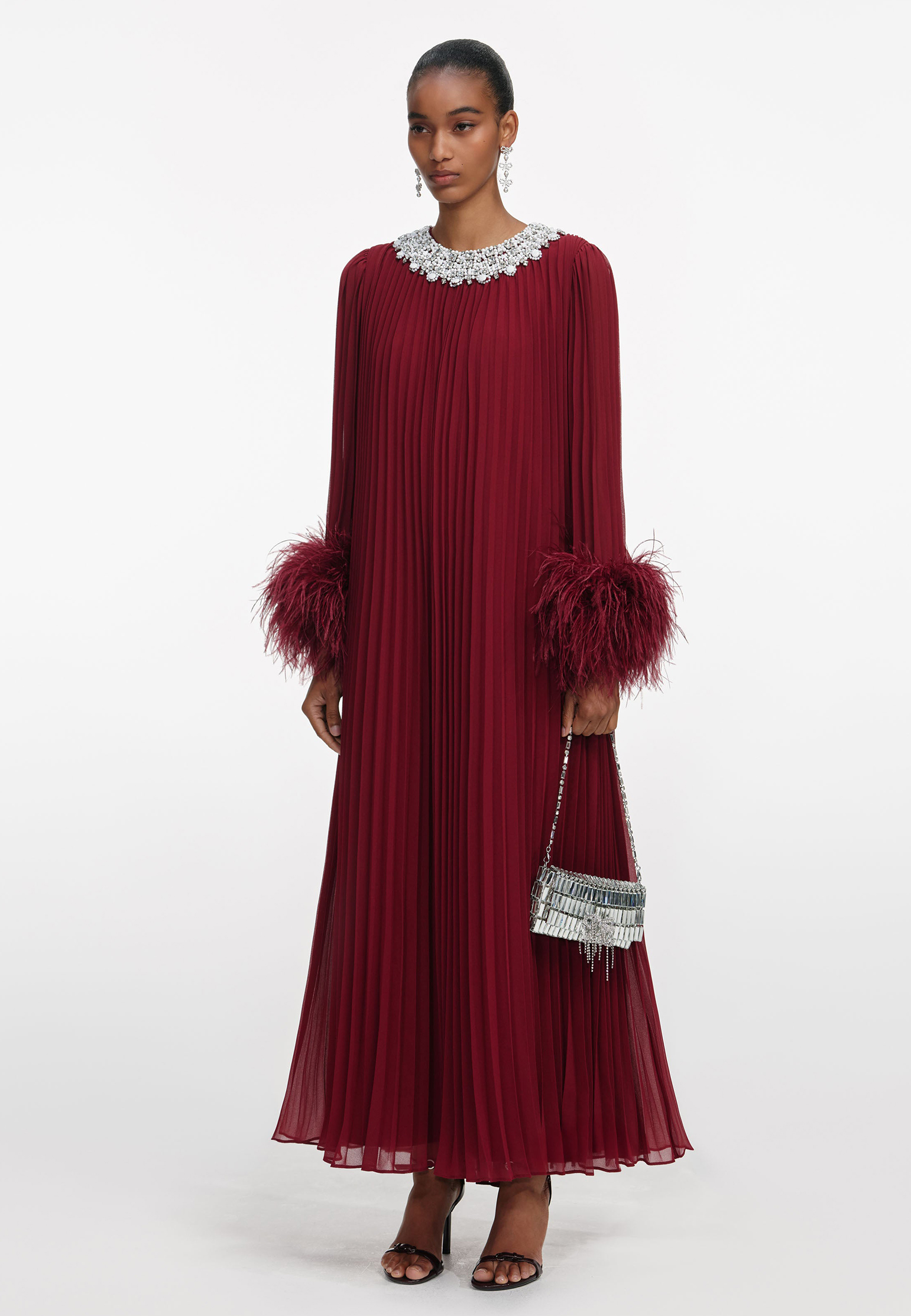 

Платье SELF-PORTRAIT, Бордовый, Бордовый