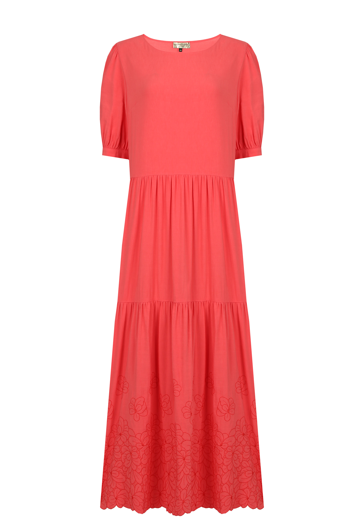 Платье ELISA FANTI Красный, размер 50