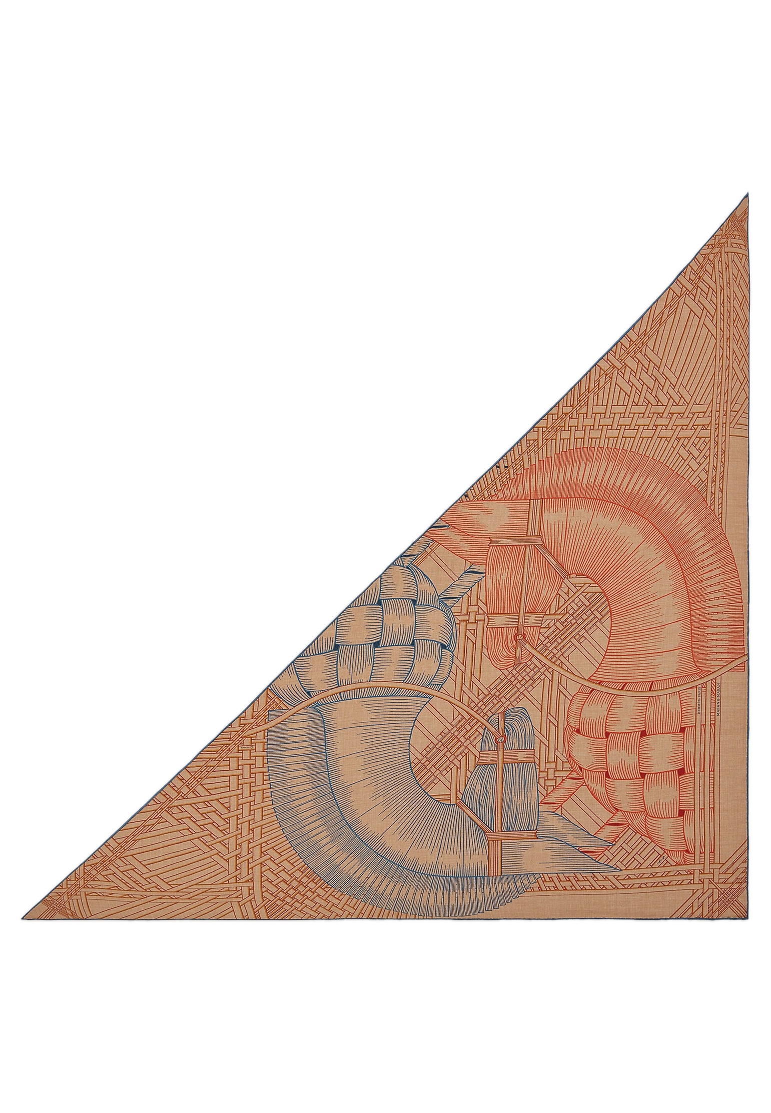 Платок HERMES Разноцветный 185311 - фото 1