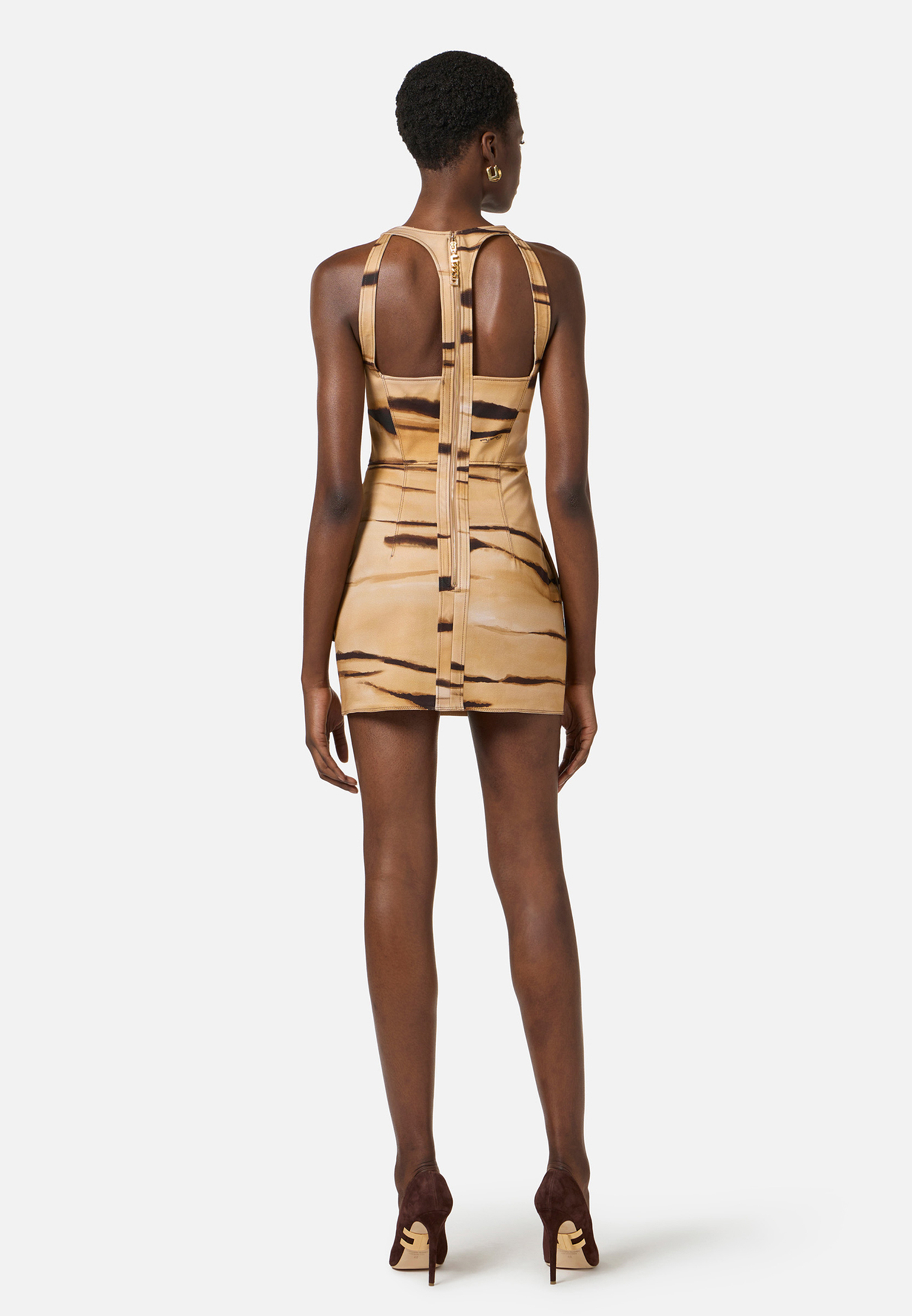 

Платье ELISABETTA FRANCHI, Коричневый, Коричневый