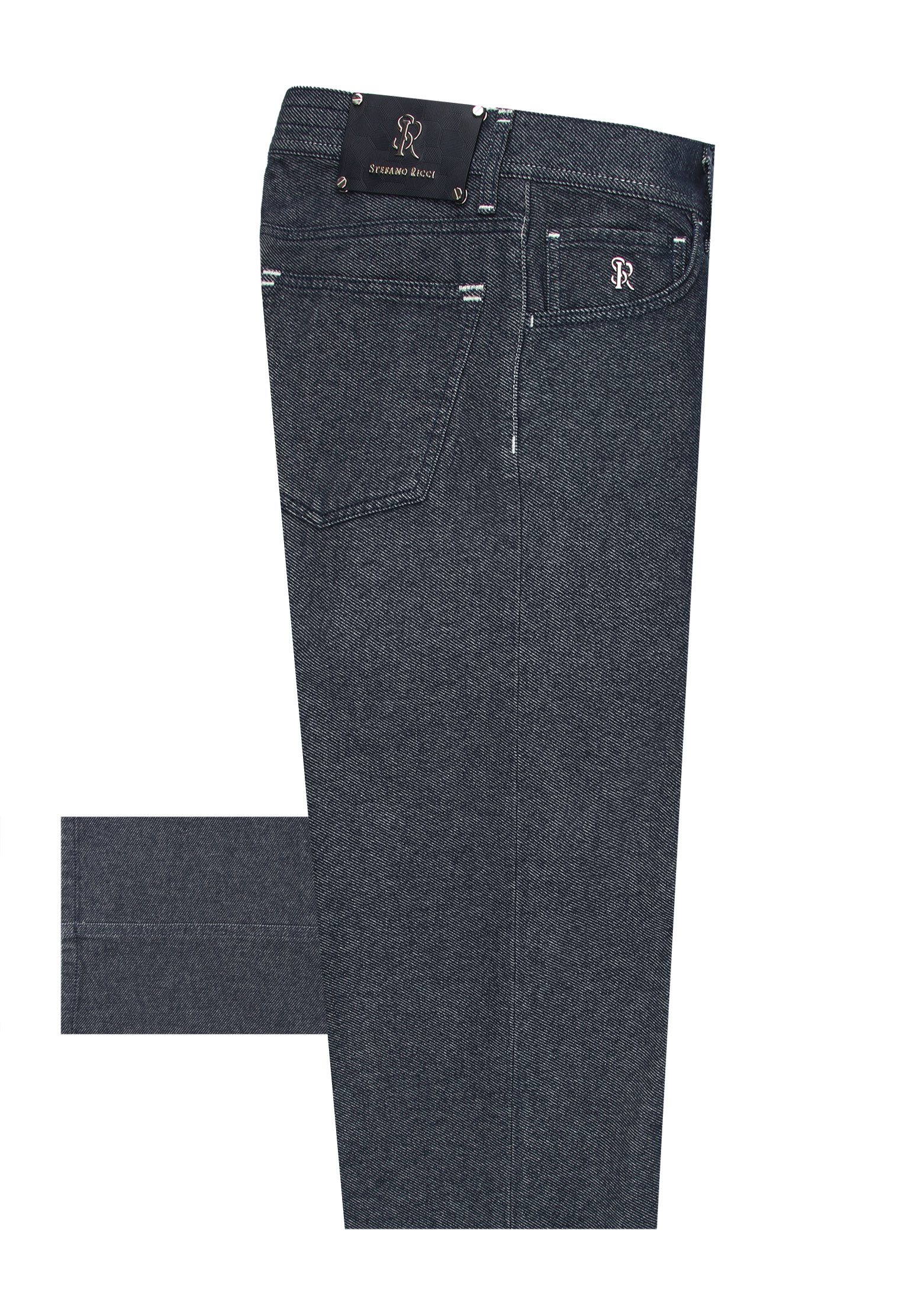 Хлопковые брюки STEFANO RICCI Серый, размер 30