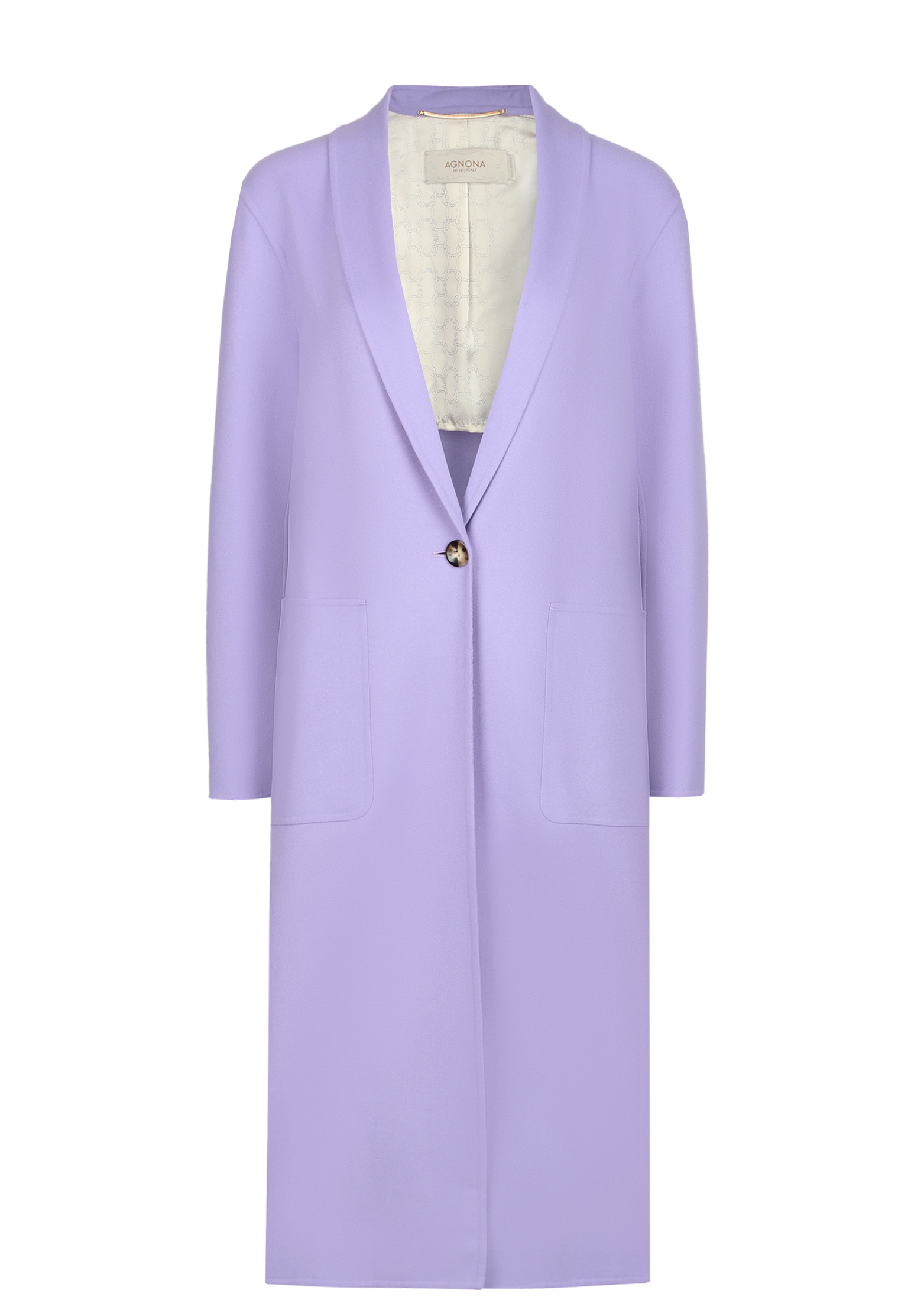 Пальто AGNONA фиолетового цвета