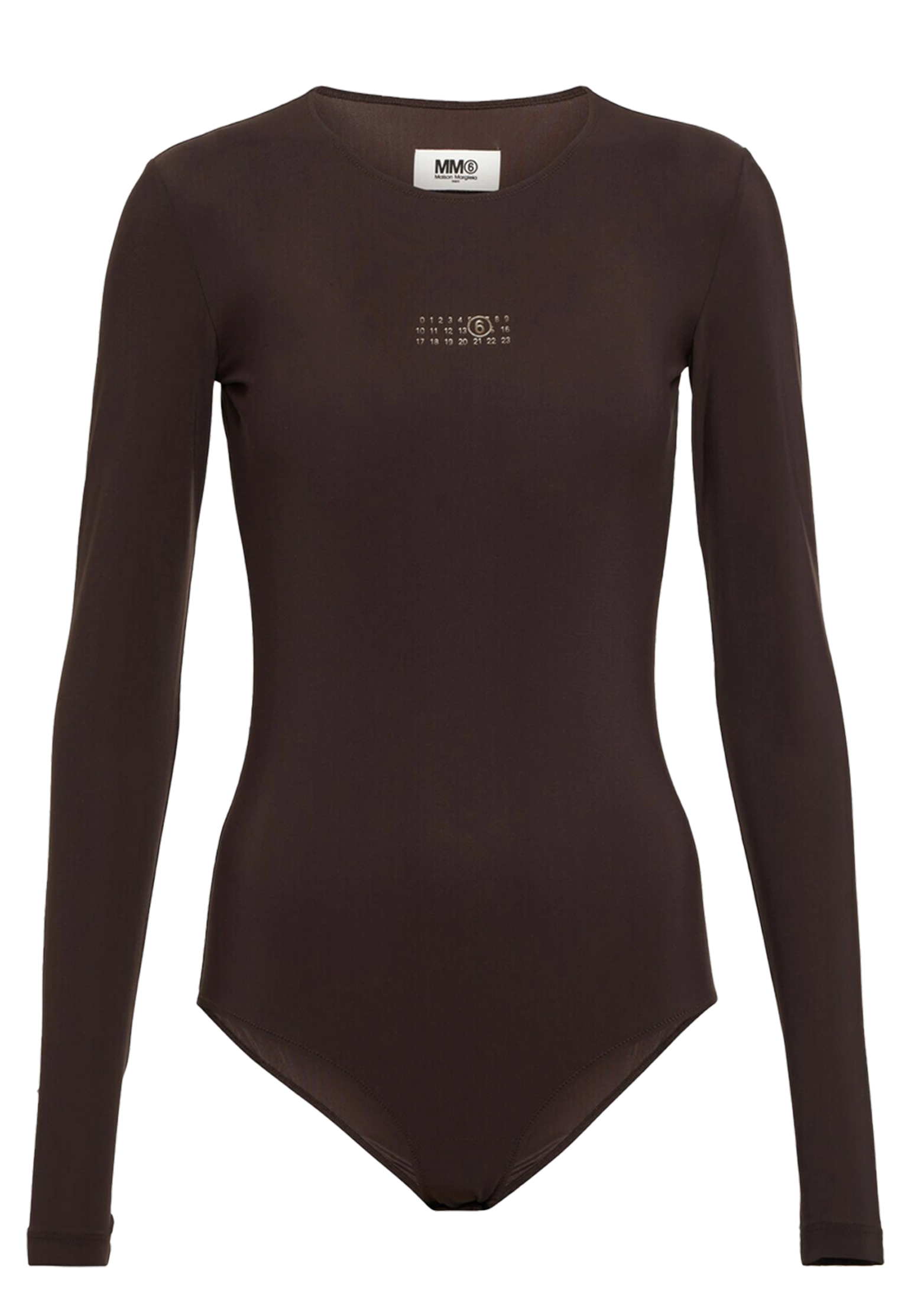 

Боди MM6 Maison Margiela, Коричневый, Коричневый