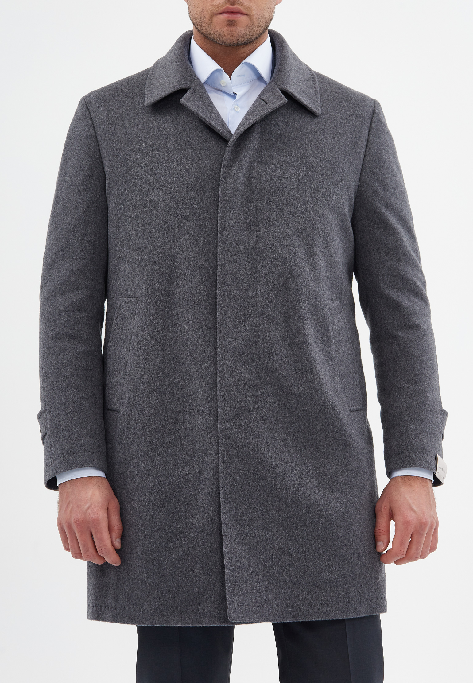 Пальто CORNELIANI Серый, размер 48