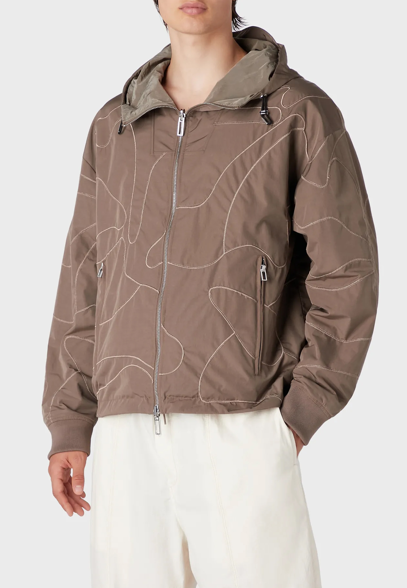 Куртка EMPORIO ARMANI Коричневый, размер 56 155112 - фото 1