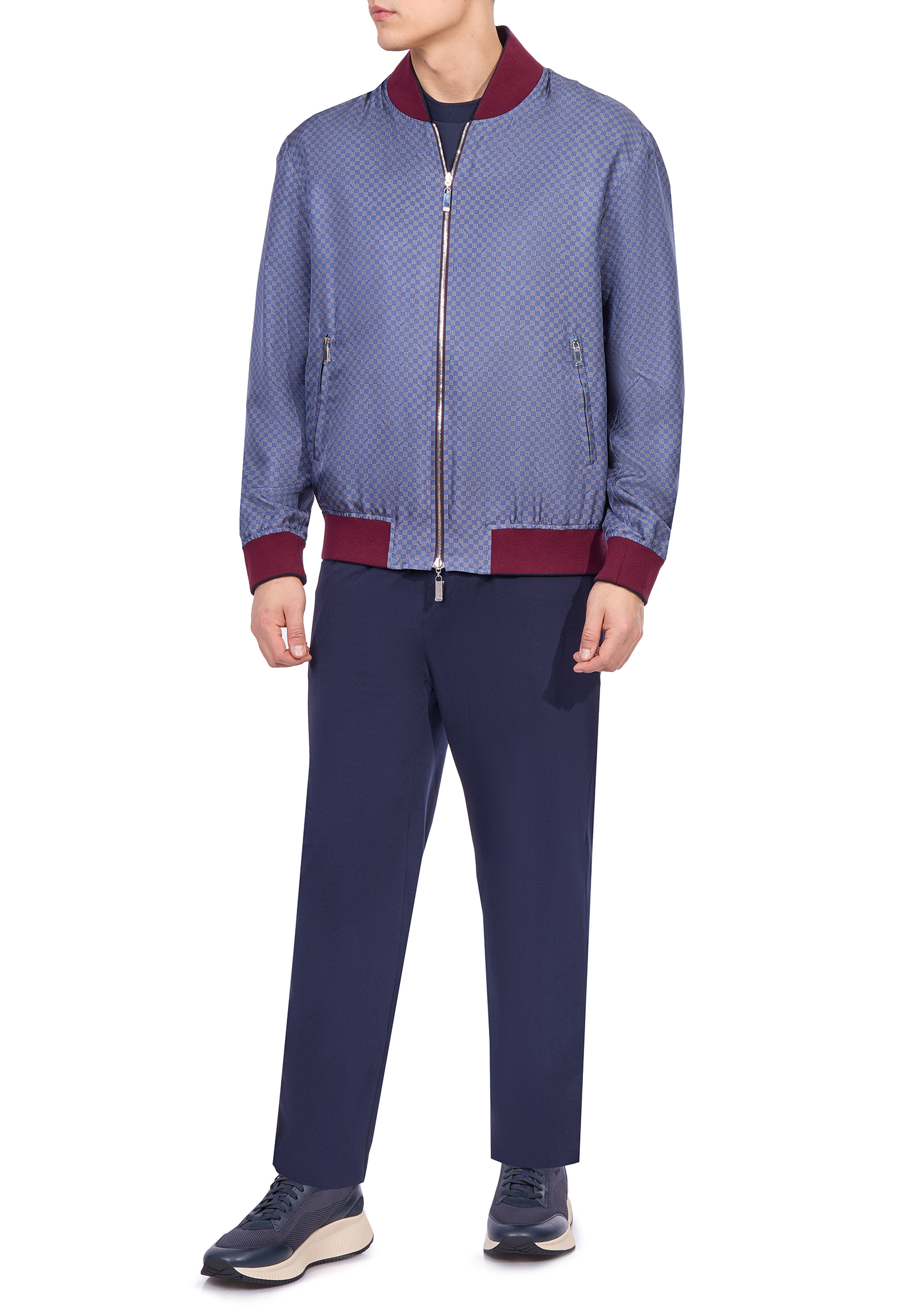 

Бомбер ZILLI, Бордовый, Бордовый