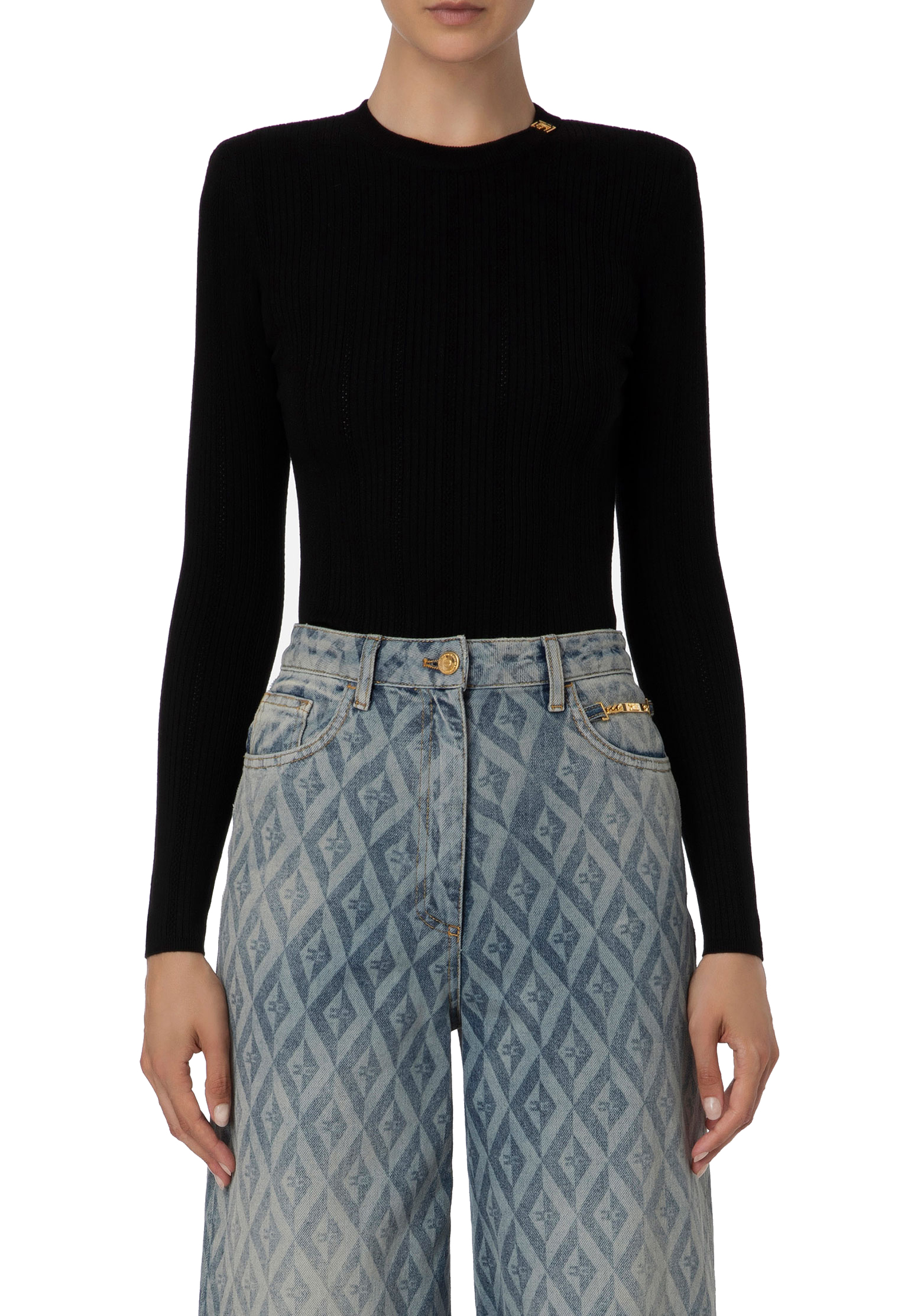 

Джемпер ELISABETTA FRANCHI, Черный, Черный