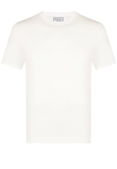 Базовая белая футболка из хлопка FEDELI