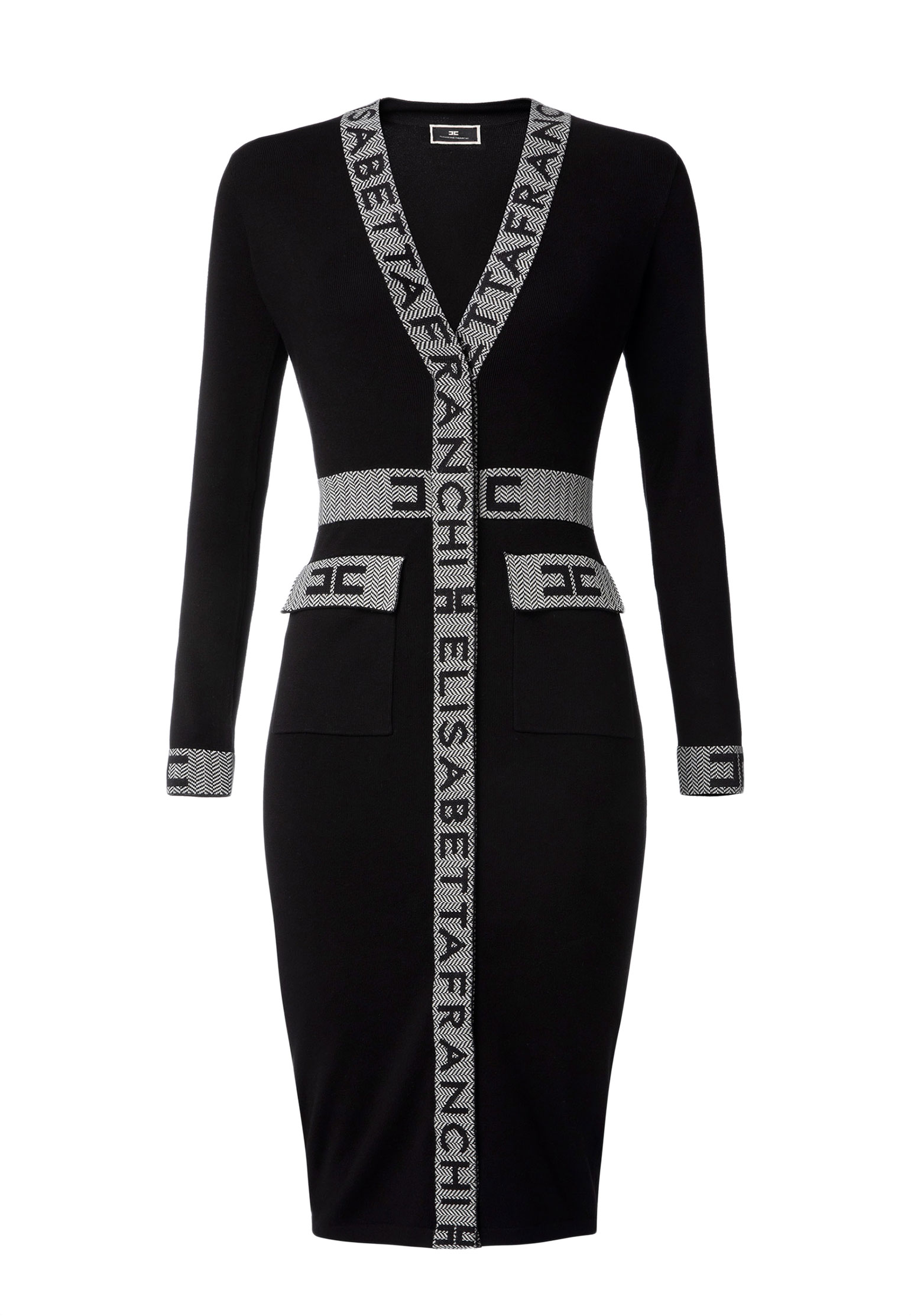Платье ELISABETTA FRANCHI Черный, размер 44 163380 - фото 1