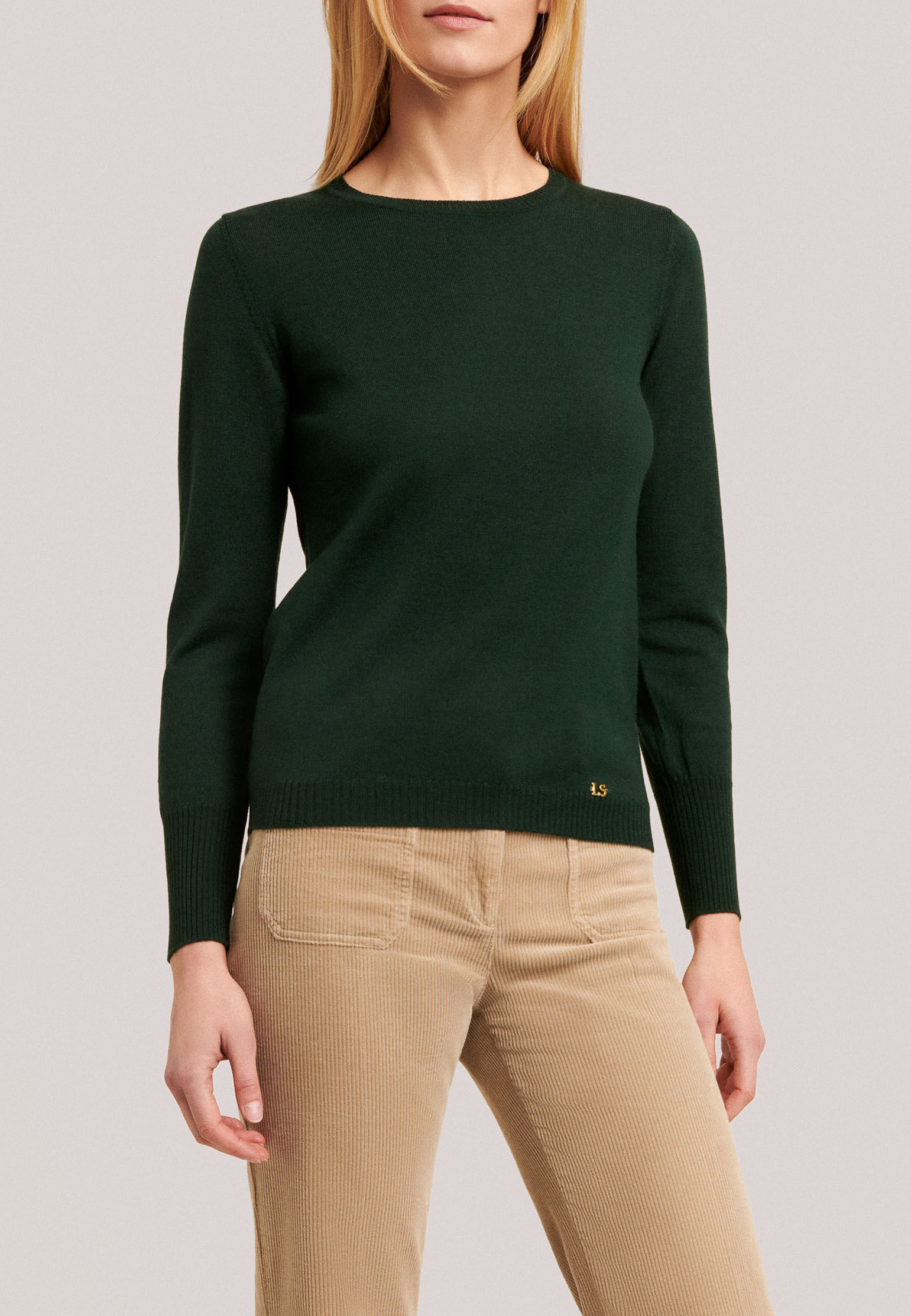 Пуловер LUISA SPAGNOLI Зеленый, размер M 166123 - фото 1